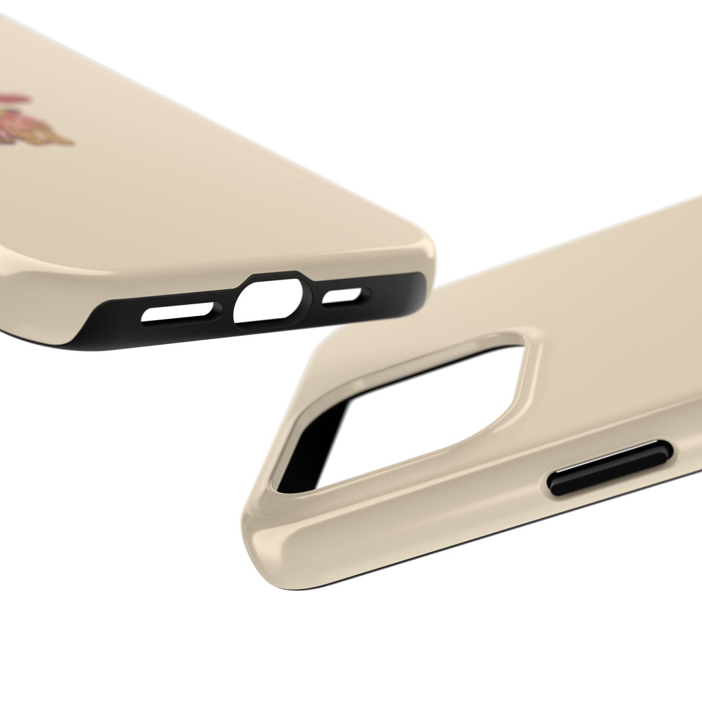 Tough Phone Case — Cute Teddy Bear with Heart Protective Cover