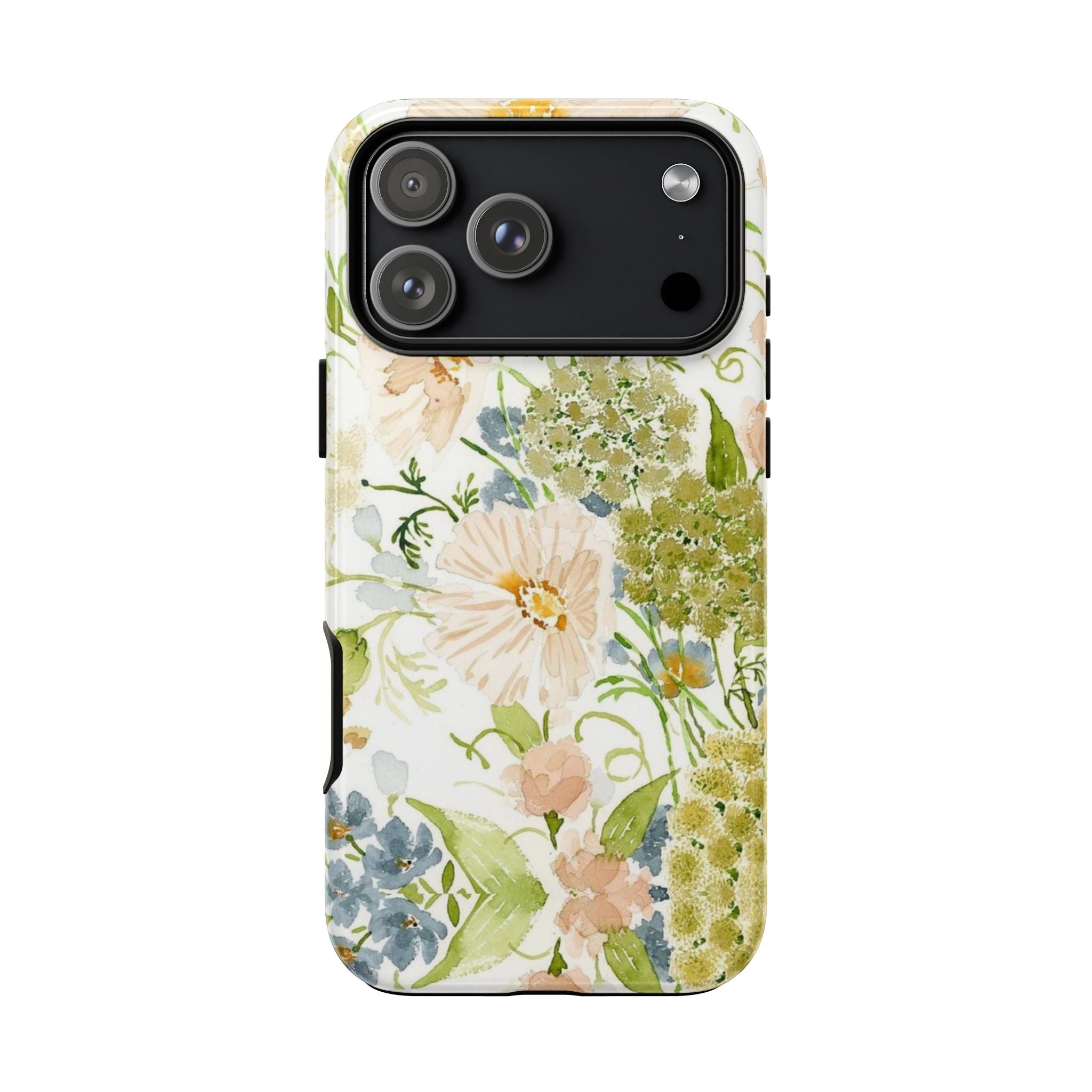 Floral Watercolor Phone Case — Pastel Garden Tough Case