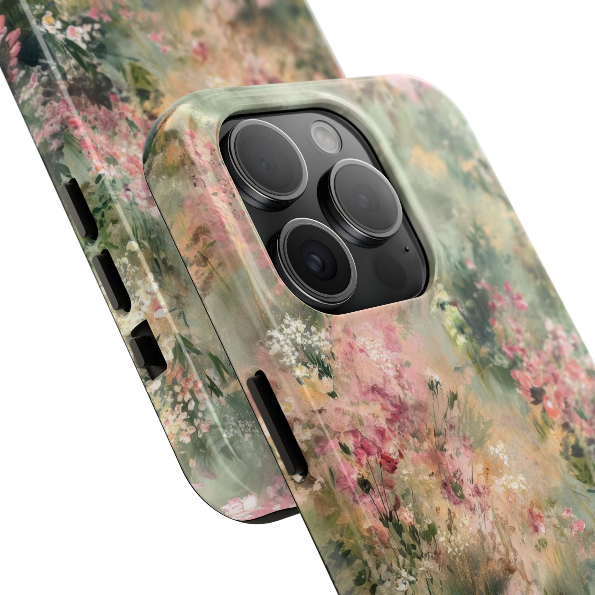 Floral Meadow Tough Phone Case — Watercolor Wildflower Protective Cover
