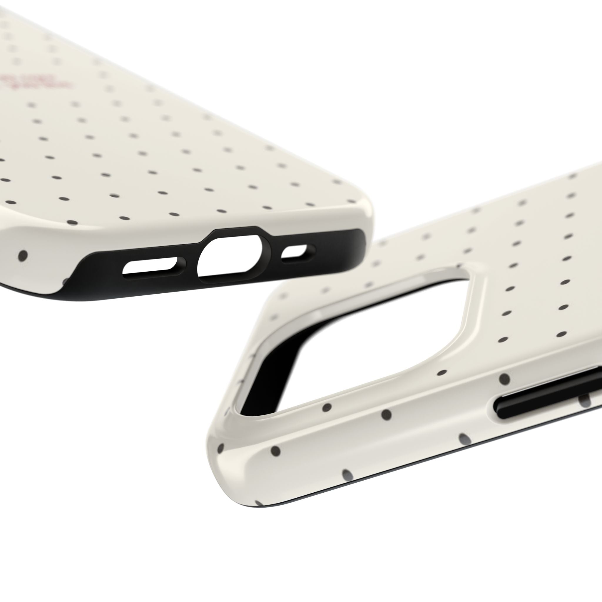 Tough Phone Case — 'the less you care the more you live' Minimal Polka Dot Protective Case