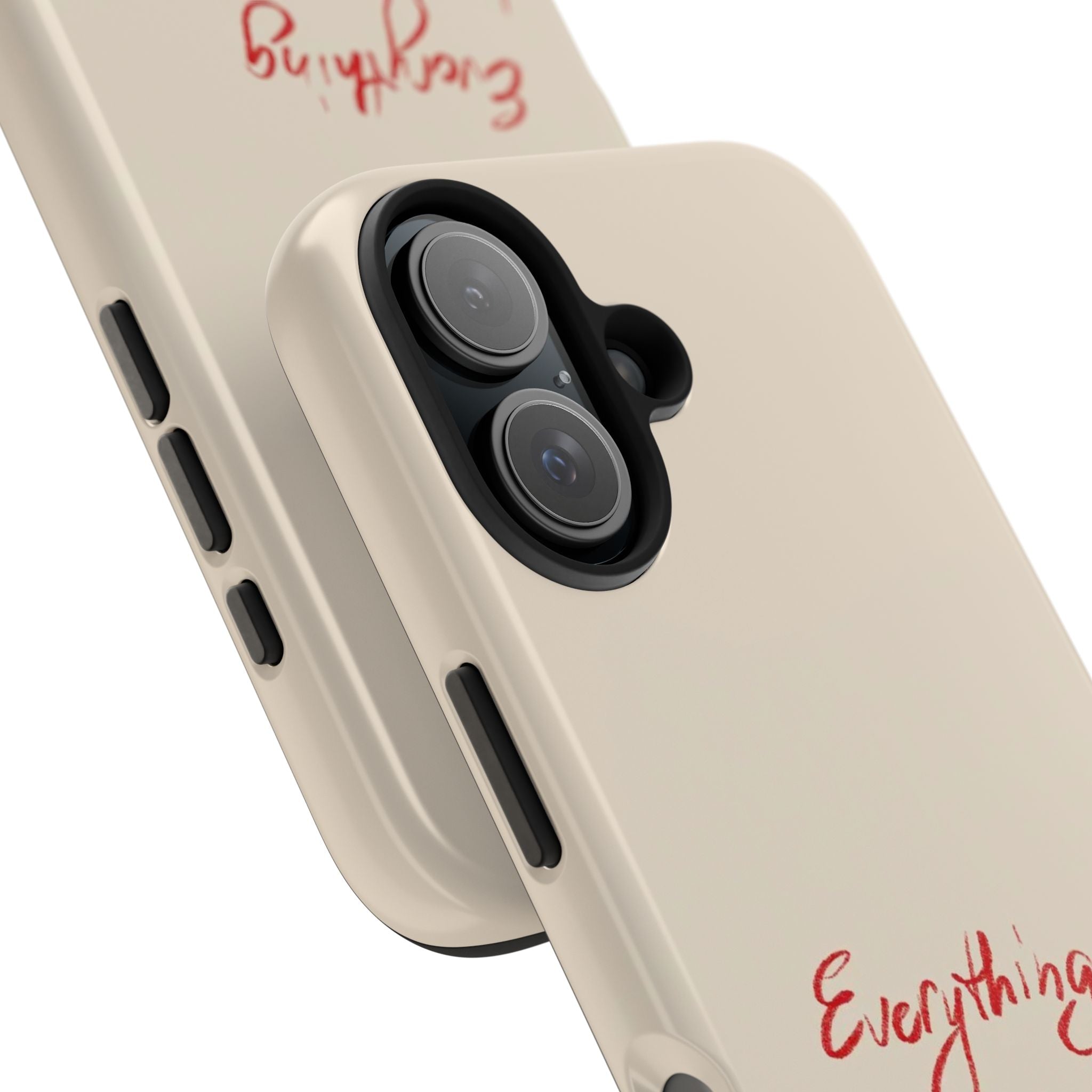 Tough Phone Case — "Everything I Want Wants Me Even More" Beige Protective Cover