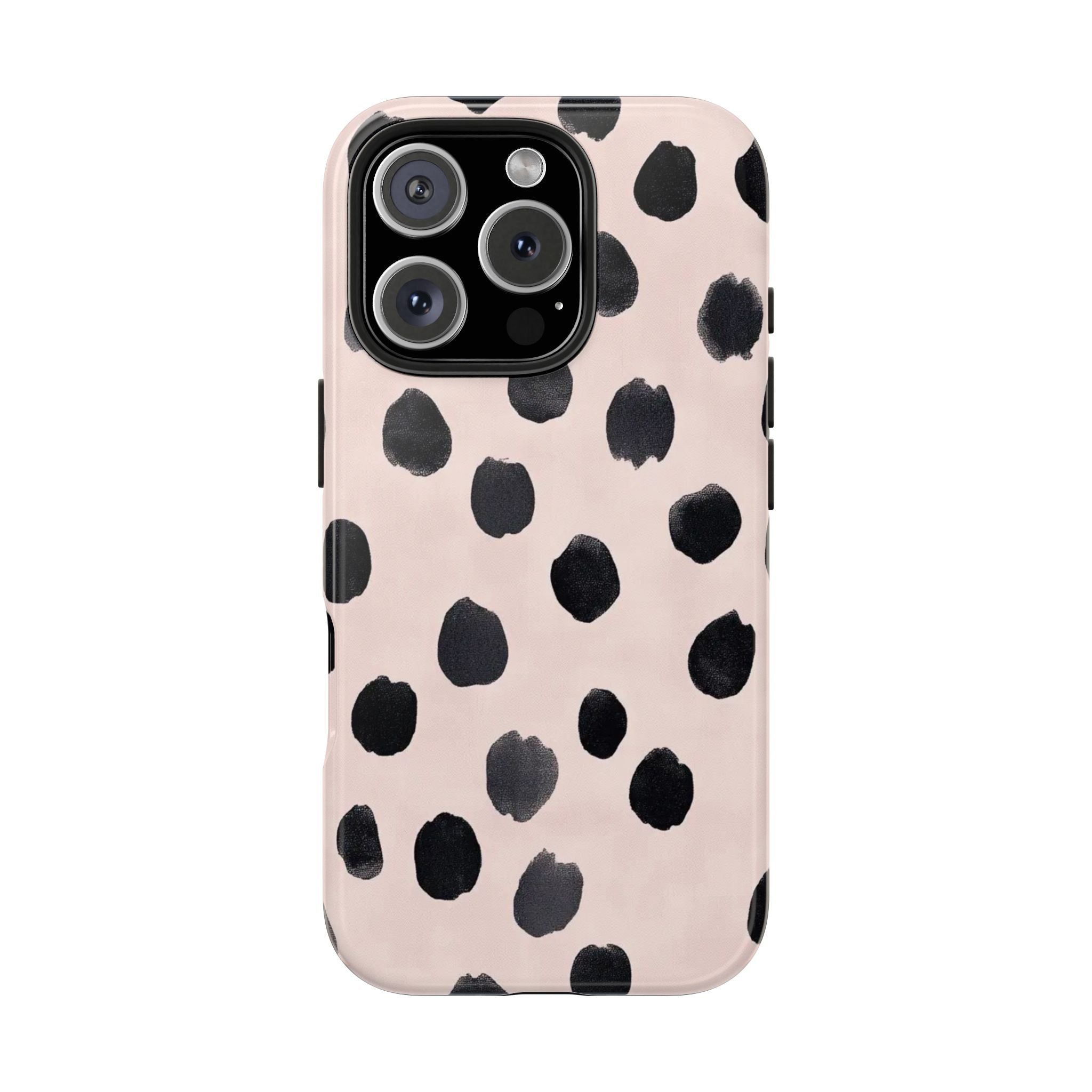 Dalmatian Dot Tough Phone Case — Pink Blush Protective Cover