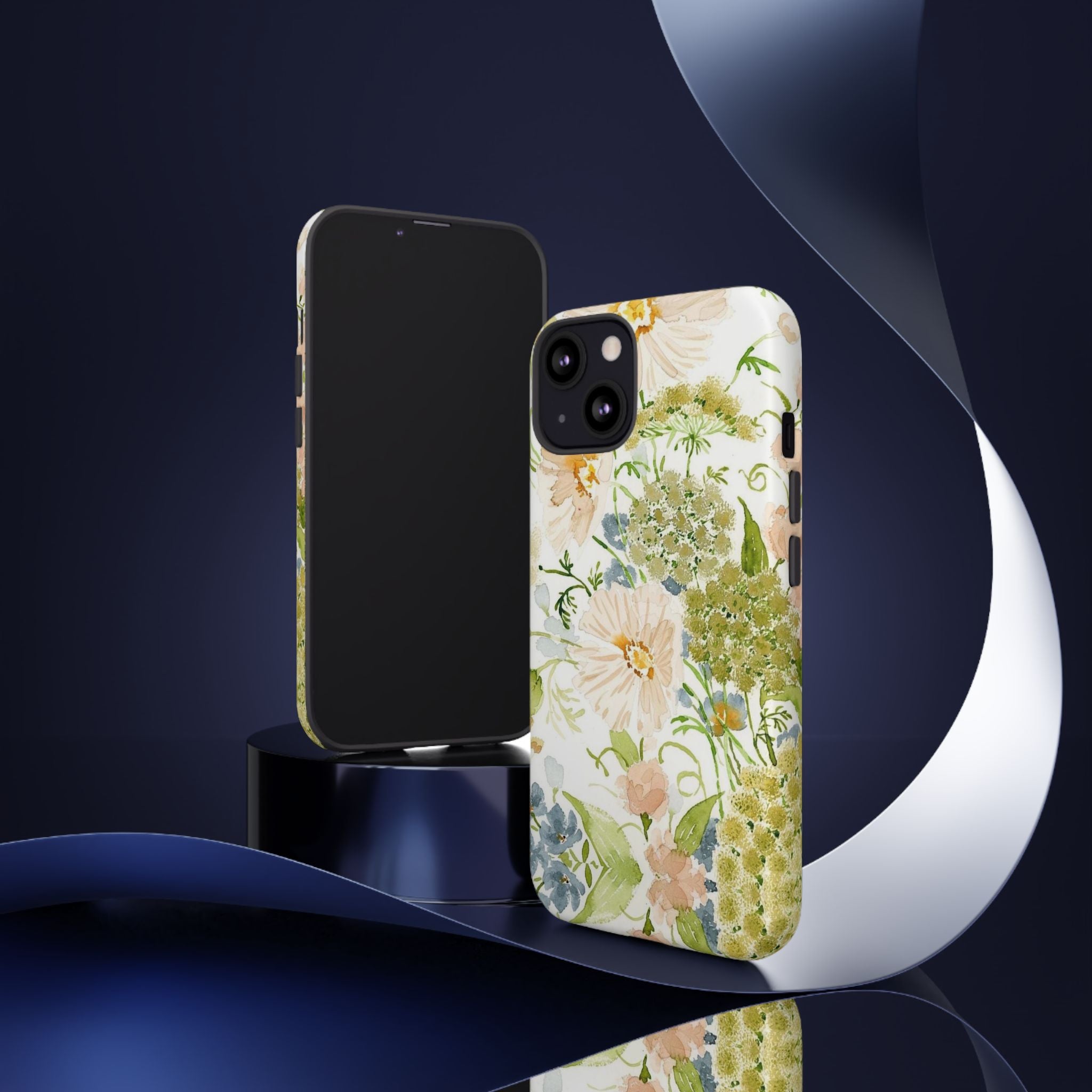 Floral Watercolor Phone Case — Pastel Garden Tough Case