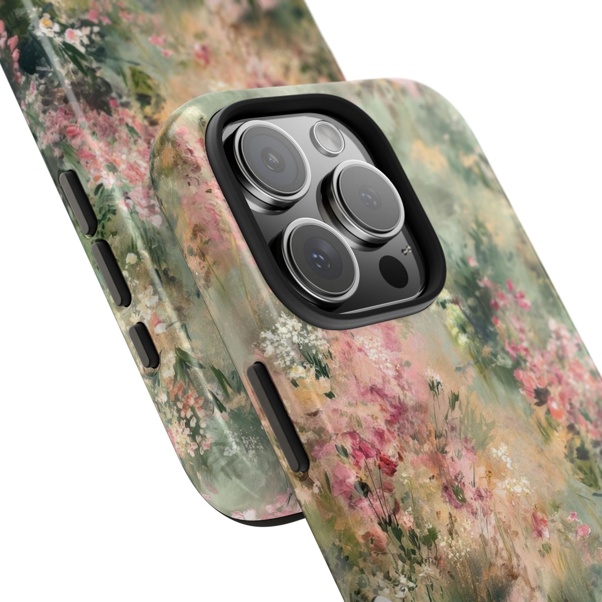 Floral Meadow Tough Phone Case — Watercolor Wildflower Protective Cover