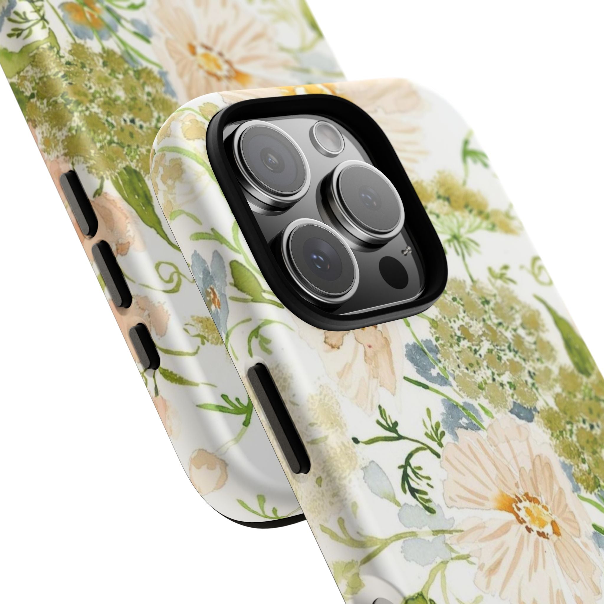 Floral Watercolor Phone Case — Pastel Garden Tough Case