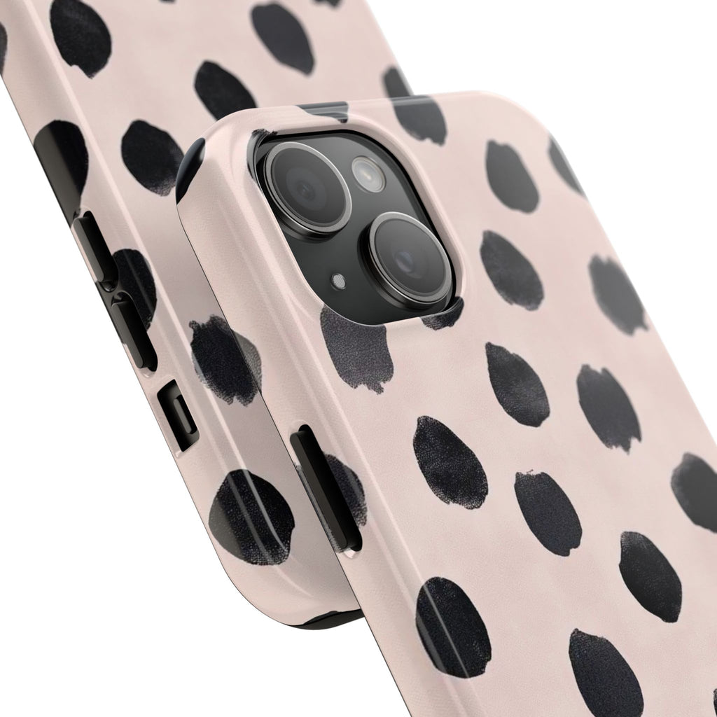 Dalmatian Dot Tough Phone Case — Pink Blush Protective Cover