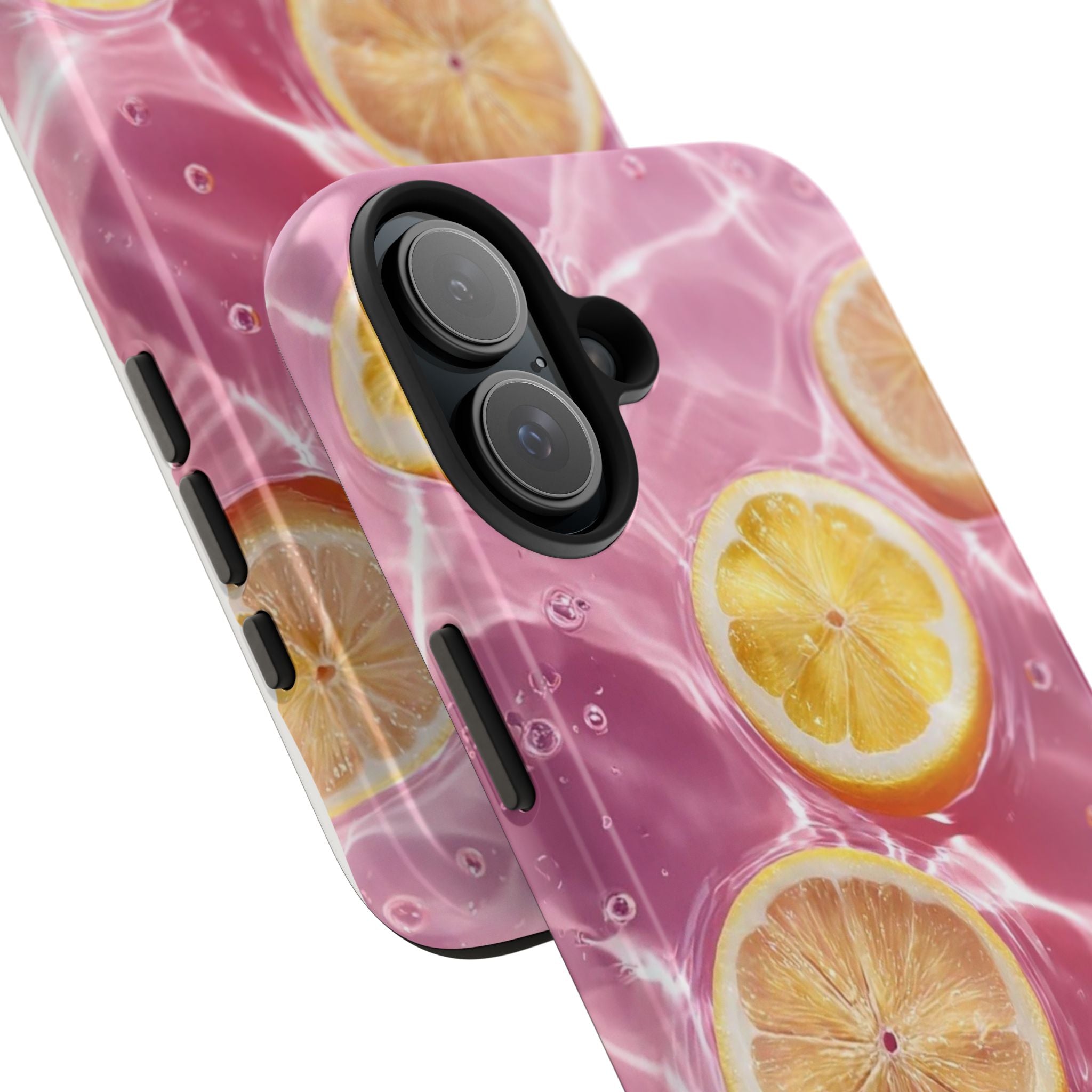 Tough Phone Case — Pink Citrus Lemon Swim Design