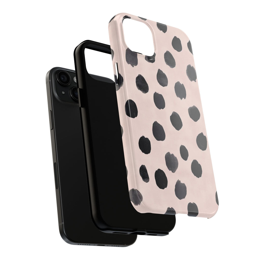 Dalmatian Dot Tough Phone Case — Pink Blush Protective Cover