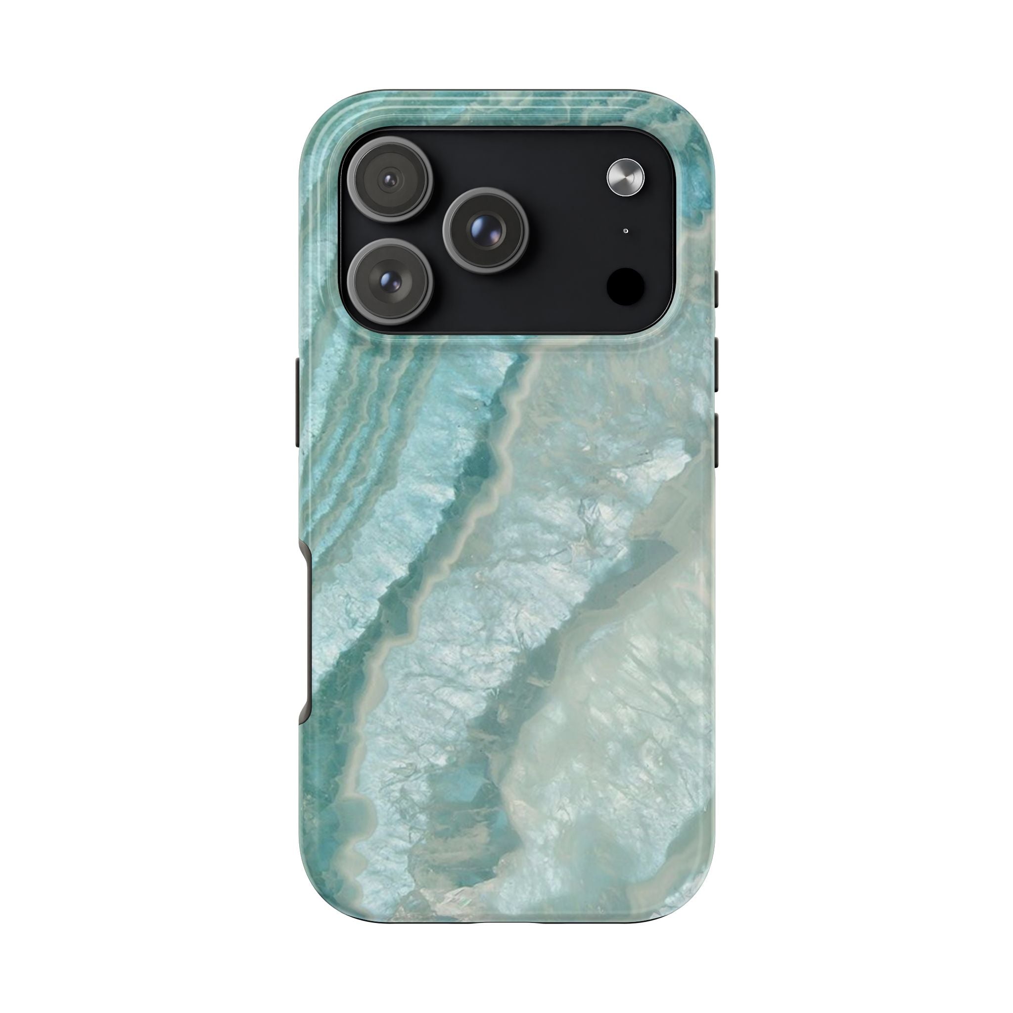 Geode Teal Tough Phone Case — Protective Crystal Agate Design
