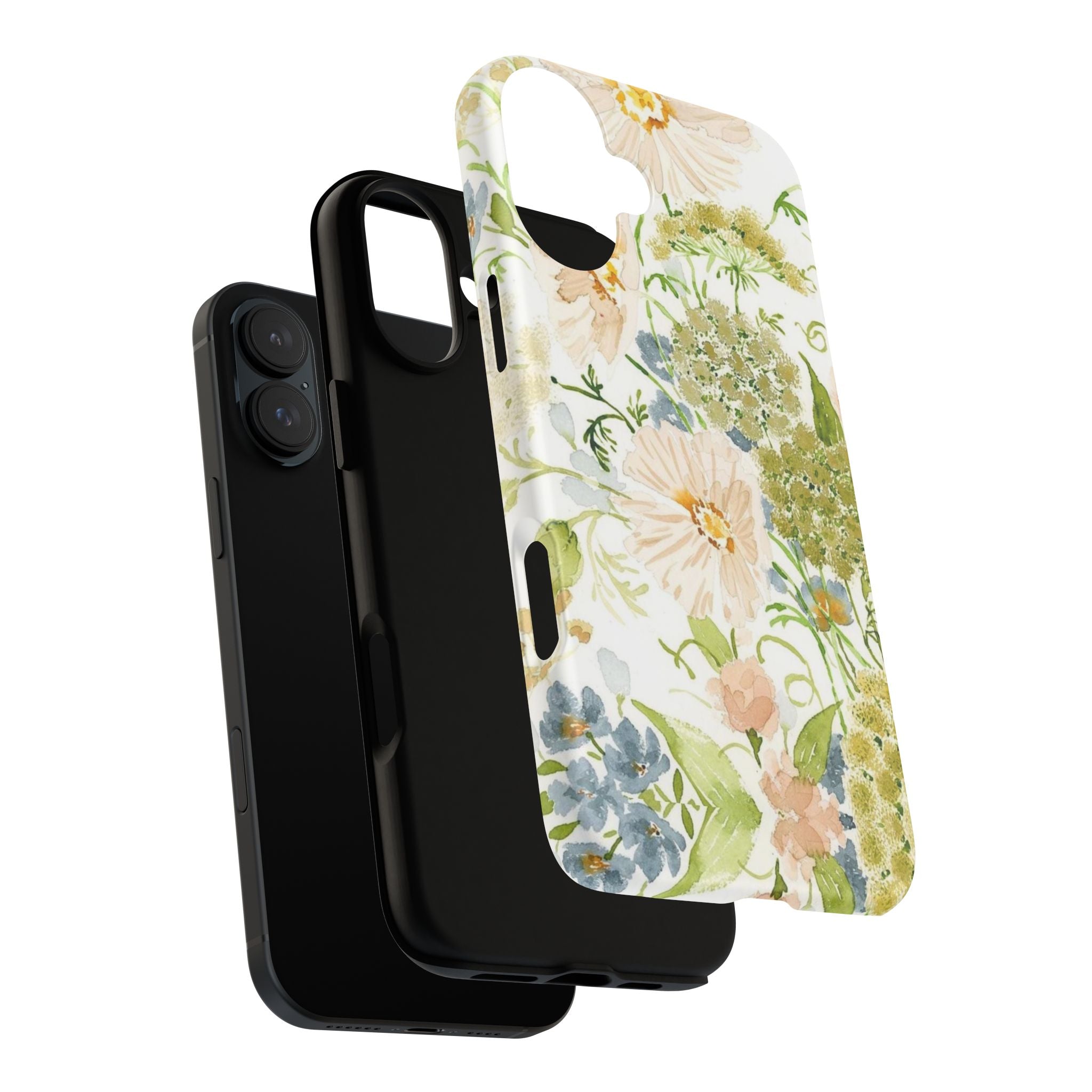 Floral Watercolor Phone Case — Pastel Garden Tough Case
