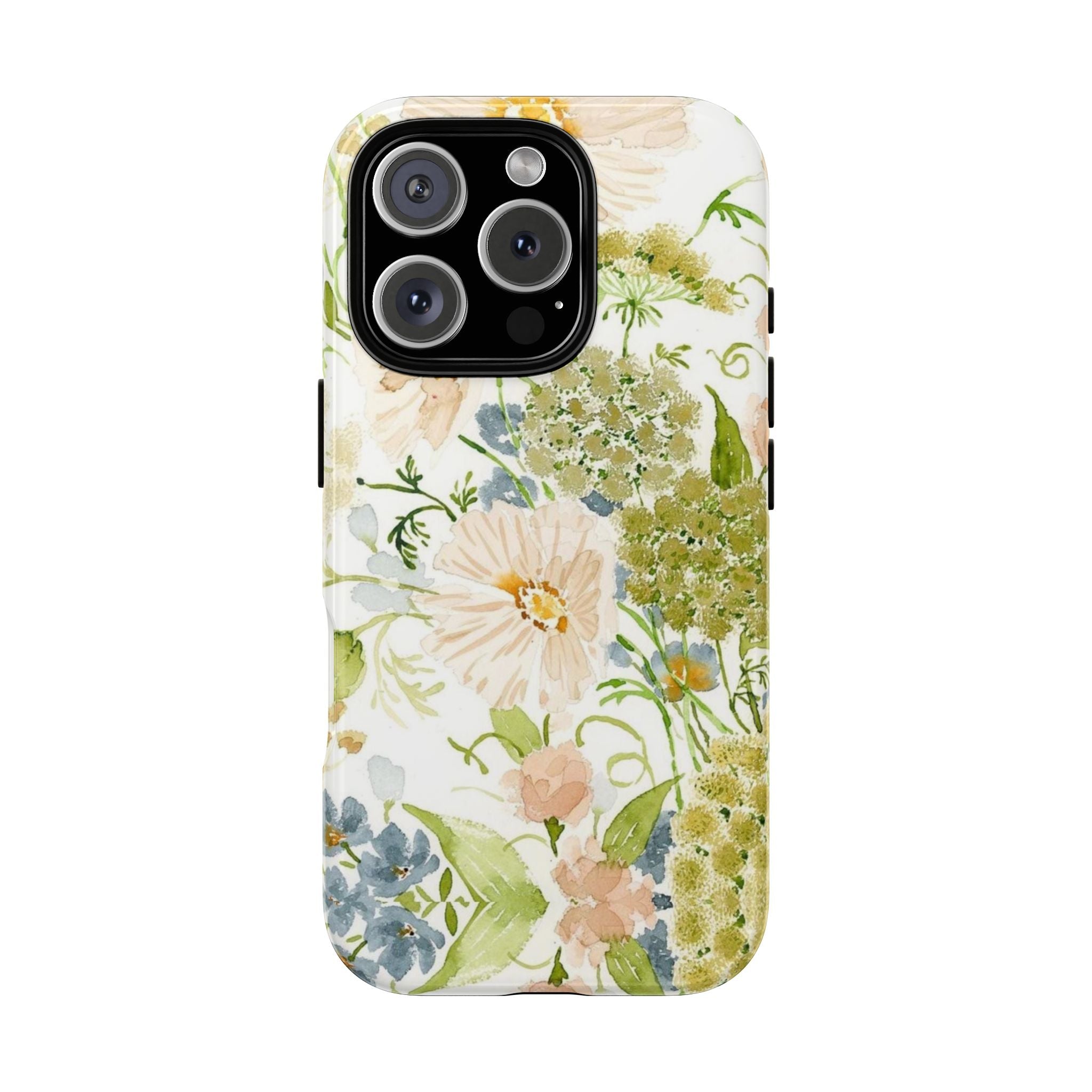 Floral Watercolor Phone Case — Pastel Garden Tough Case