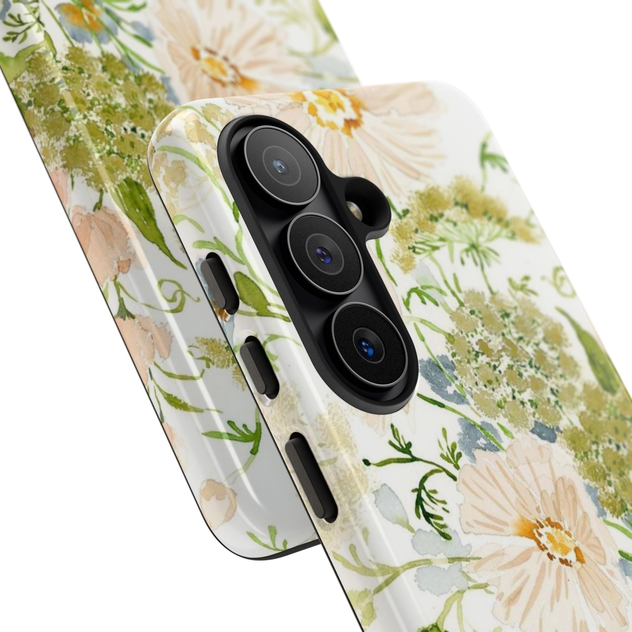 Floral Watercolor Phone Case — Pastel Garden Tough Case