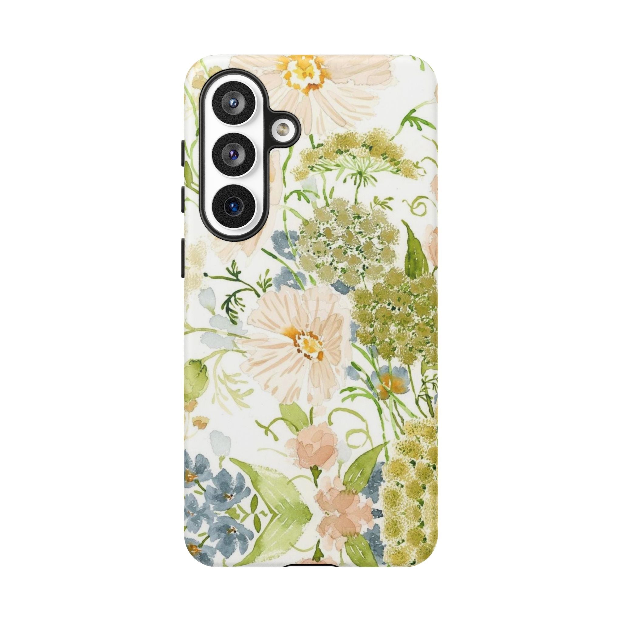Floral Watercolor Phone Case — Pastel Garden Tough Case