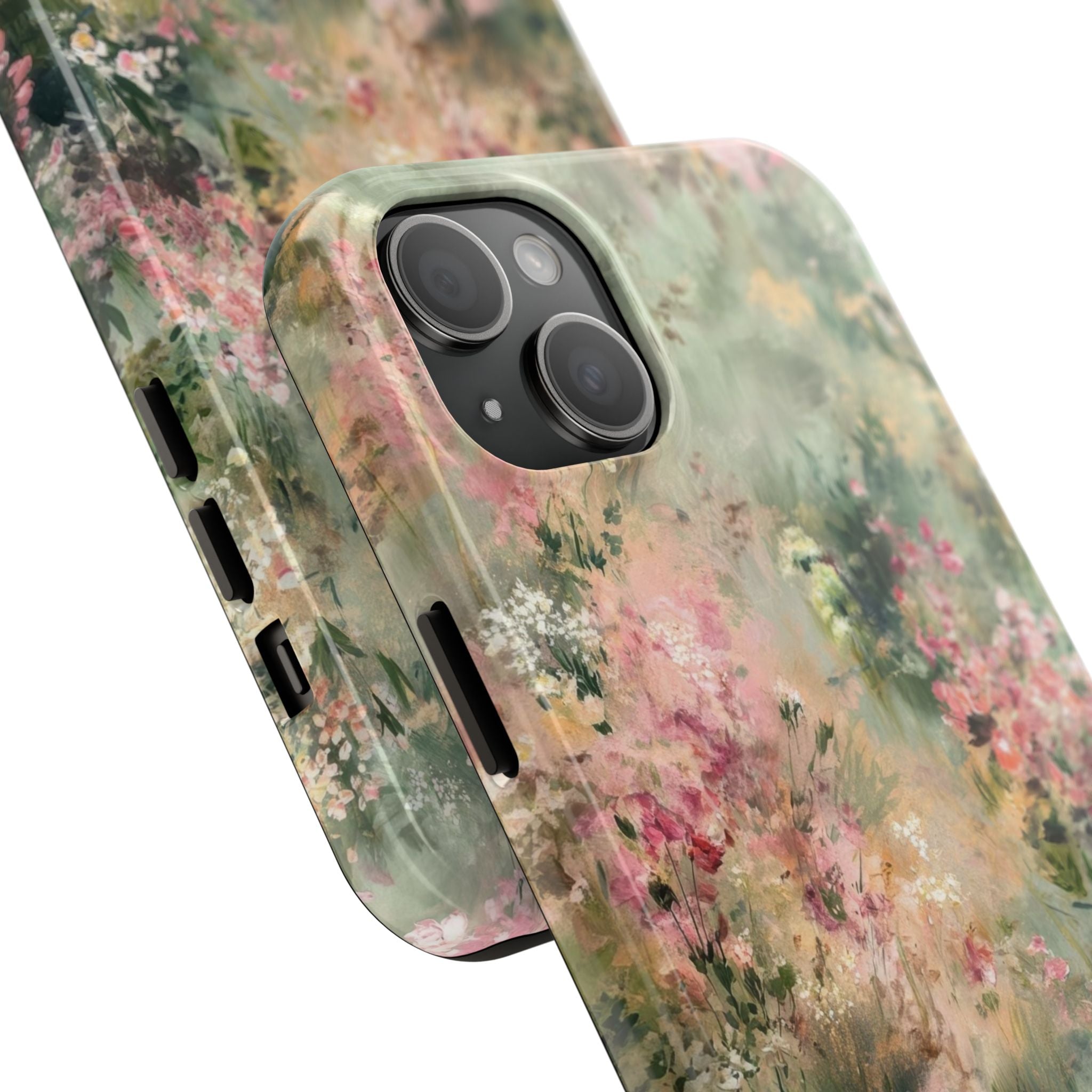 Floral Meadow Tough Phone Case — Watercolor Wildflower Protective Cover