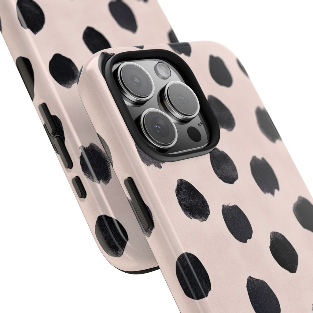 Dalmatian Dot Tough Phone Case — Pink Blush Protective Cover