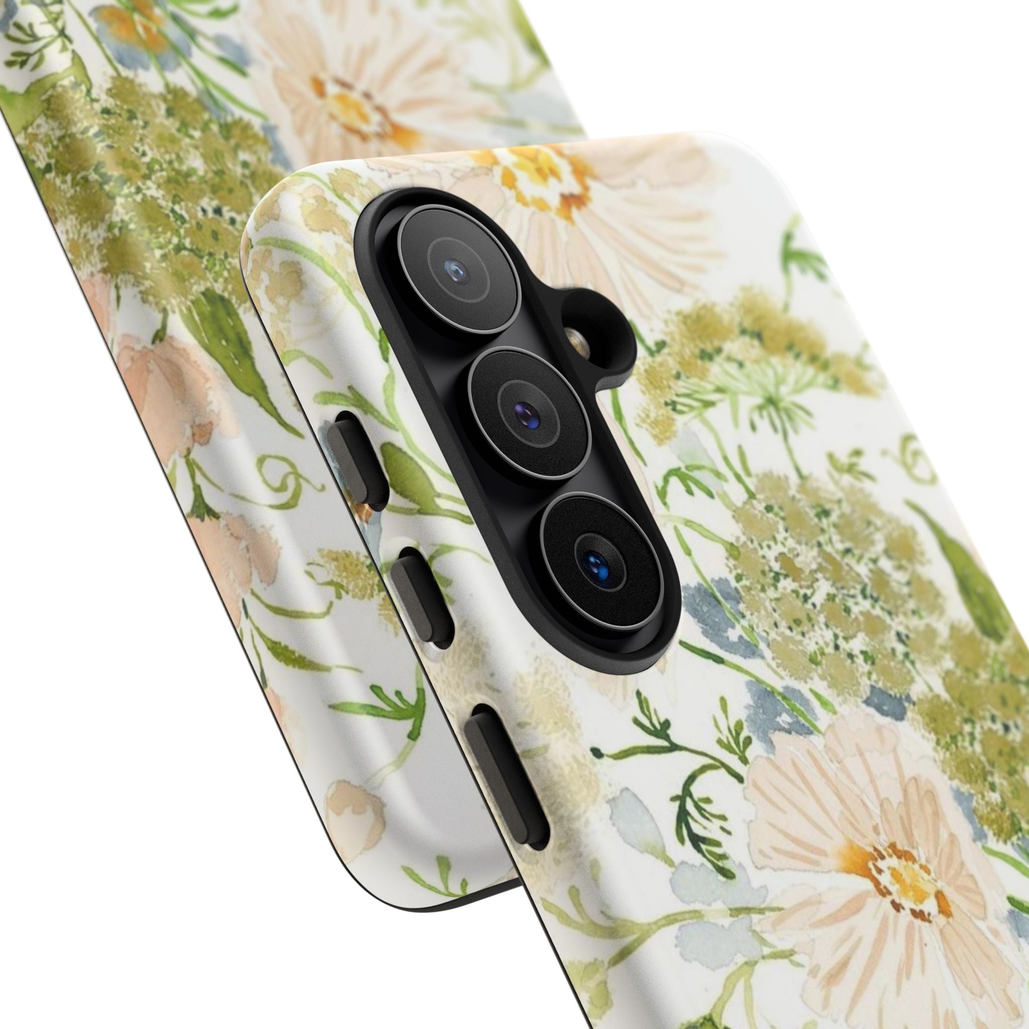 Floral Watercolor Phone Case — Pastel Garden Tough Case