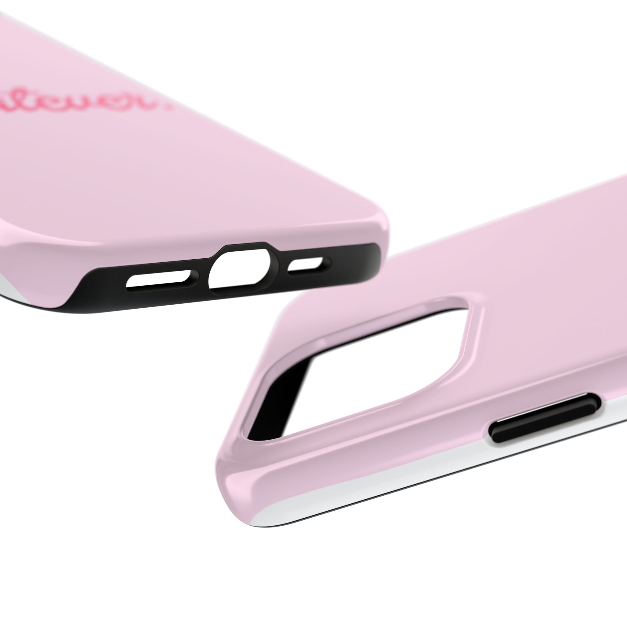 Whatever Pink Tough Phone Case — Protective iPhone Case with Retro Script