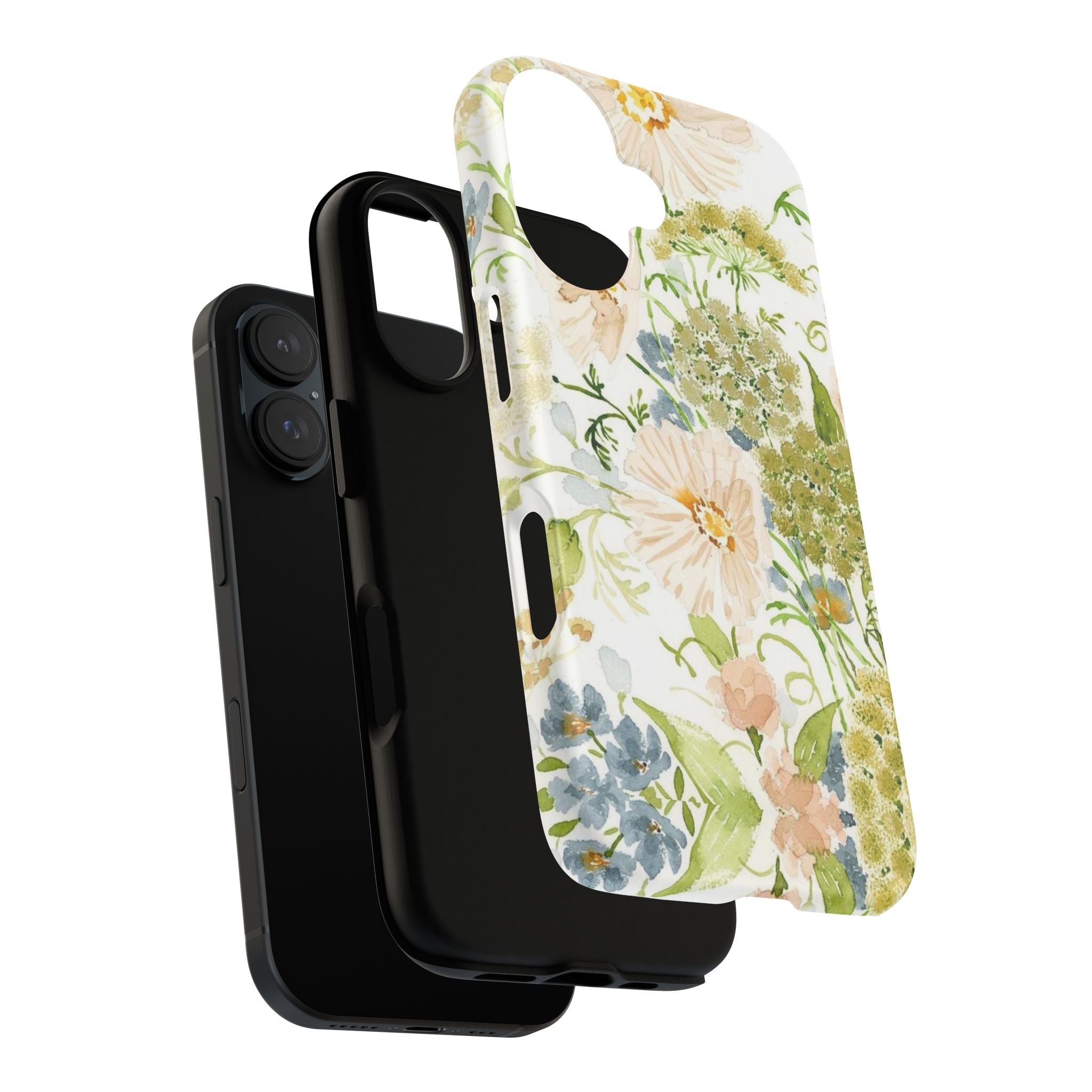 Floral Watercolor Phone Case — Pastel Garden Tough Case