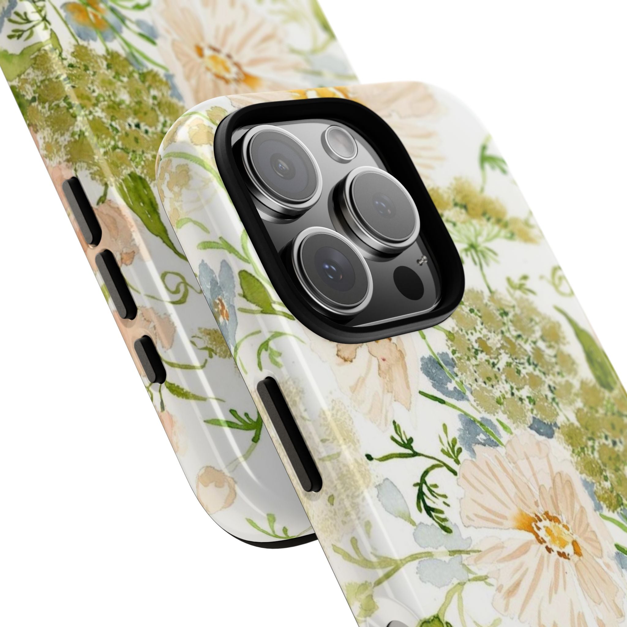 Floral Watercolor Phone Case — Pastel Garden Tough Case