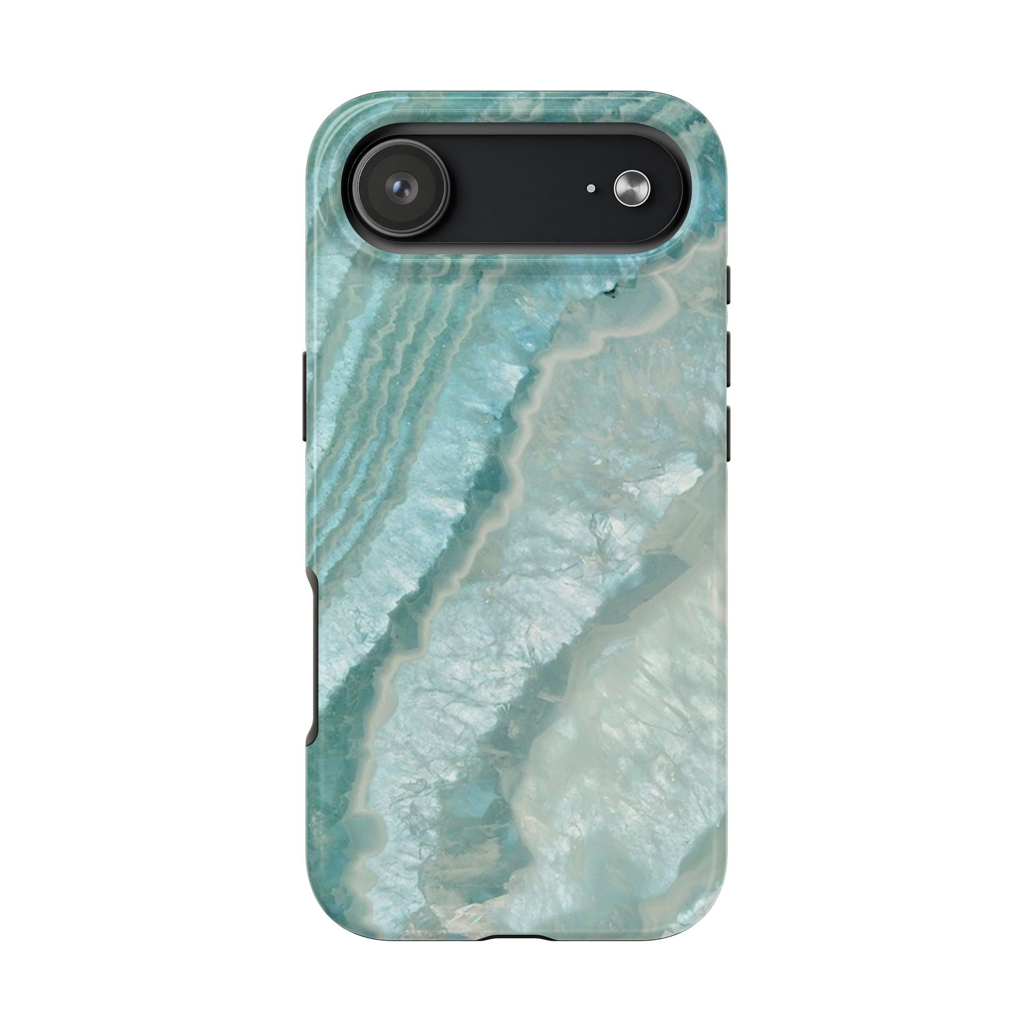 Geode Teal Tough Phone Case — Protective Crystal Agate Design