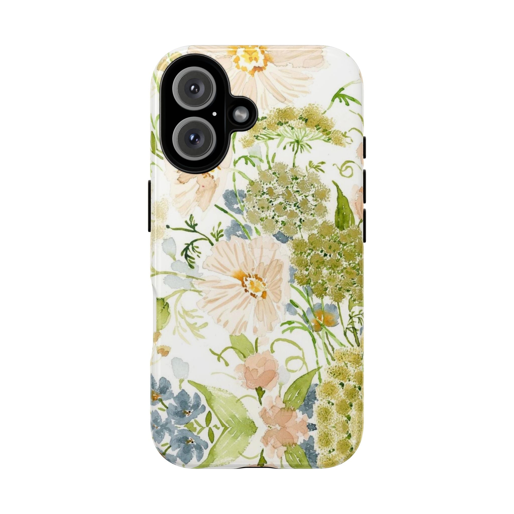 Floral Watercolor Phone Case — Pastel Garden Tough Case
