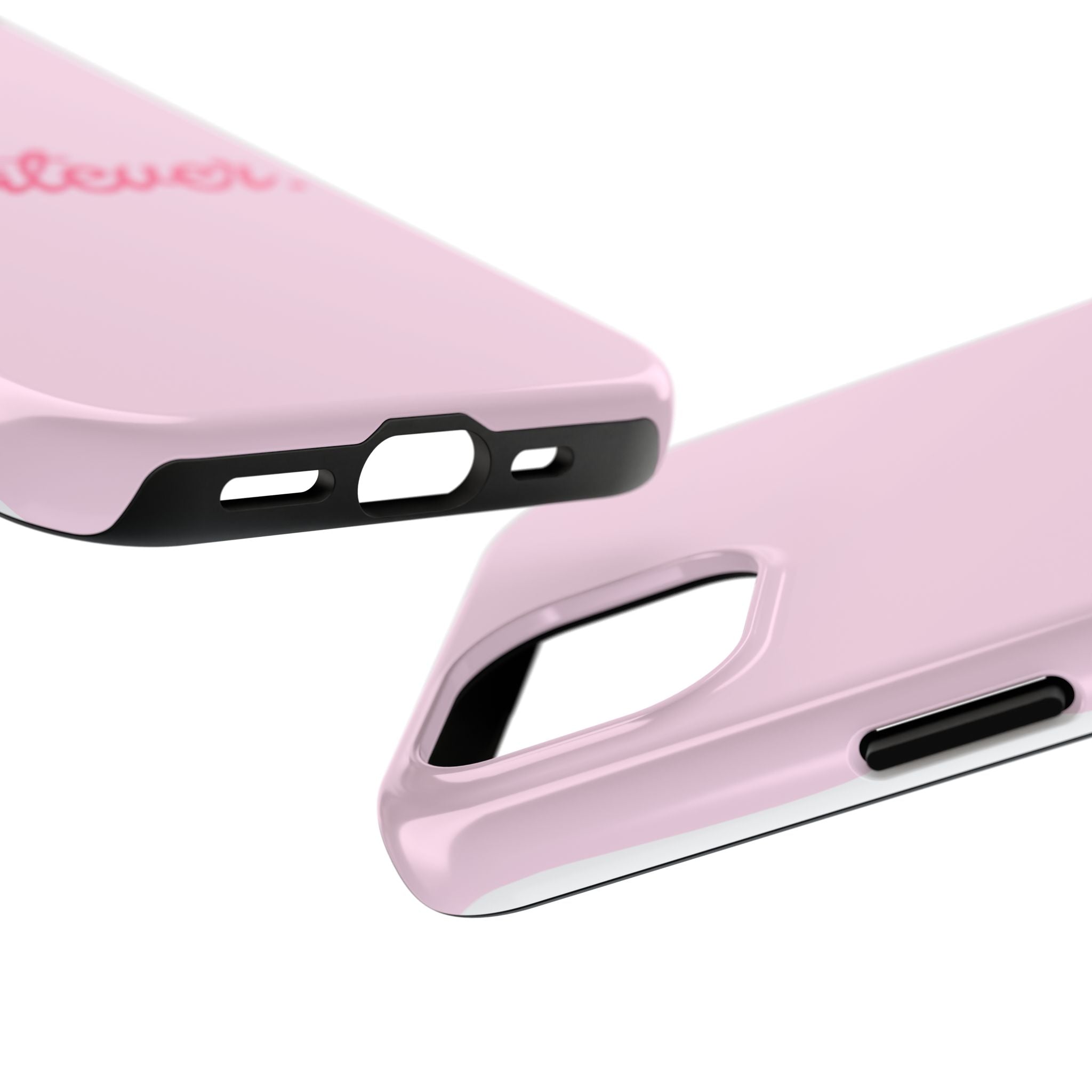 Whatever Pink Tough Phone Case — Protective iPhone Case with Retro Script