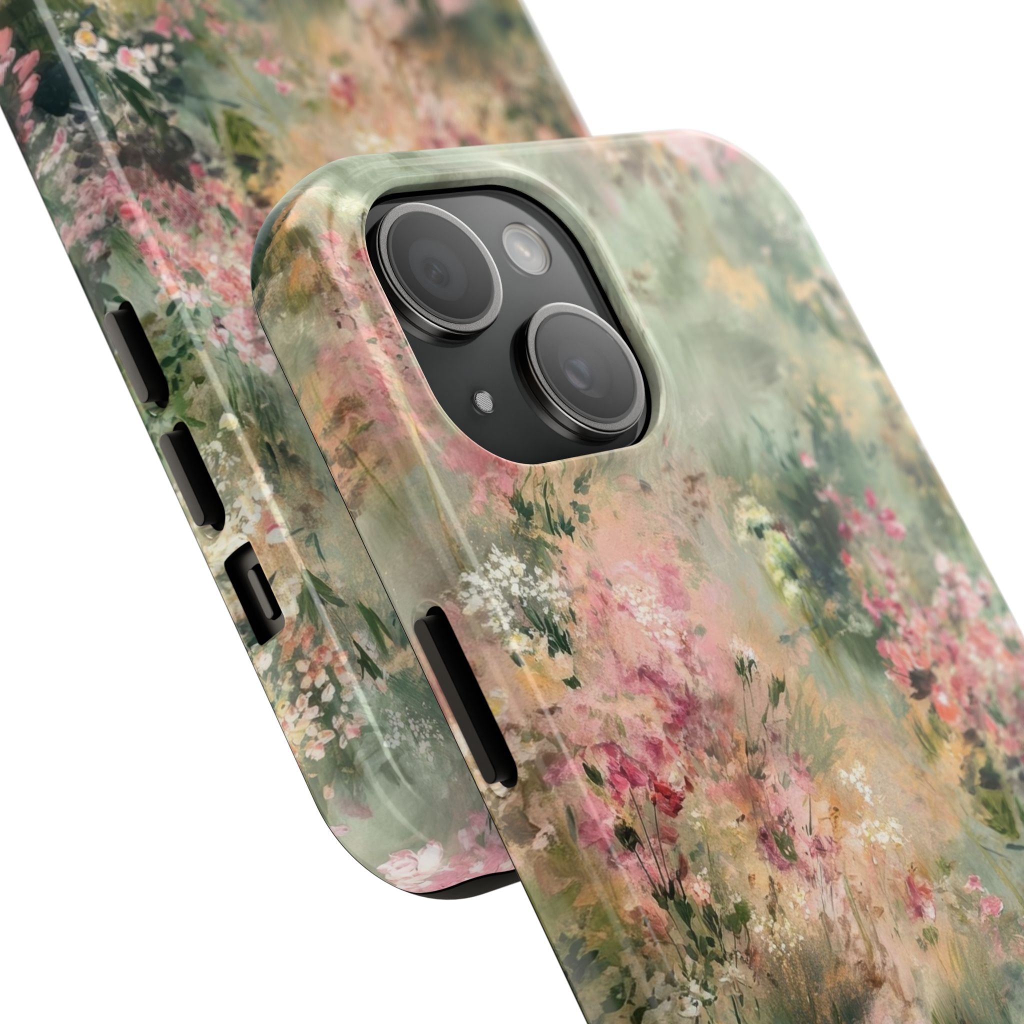 Floral Meadow Tough Phone Case — Watercolor Wildflower Protective Cover