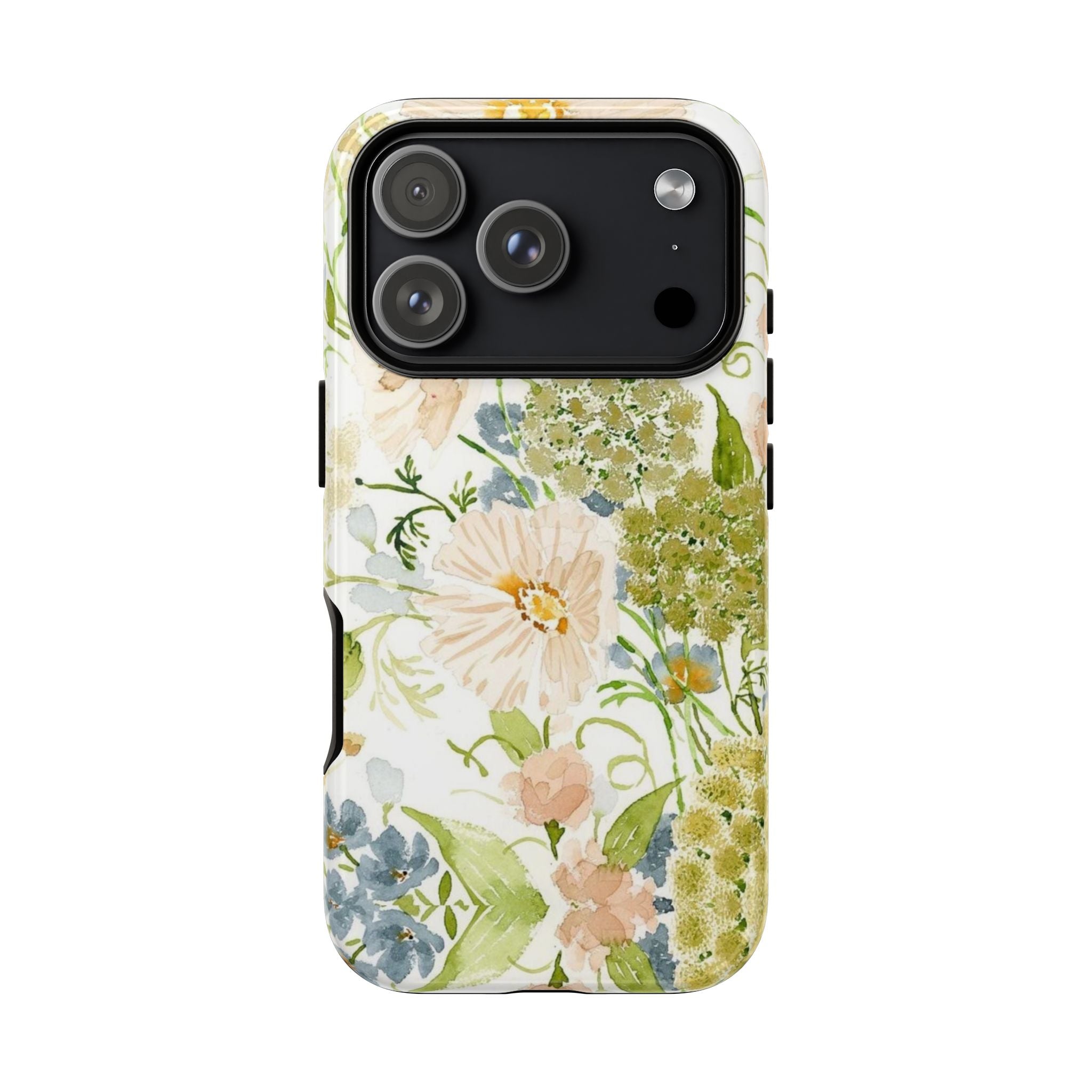 Floral Watercolor Phone Case — Pastel Garden Tough Case