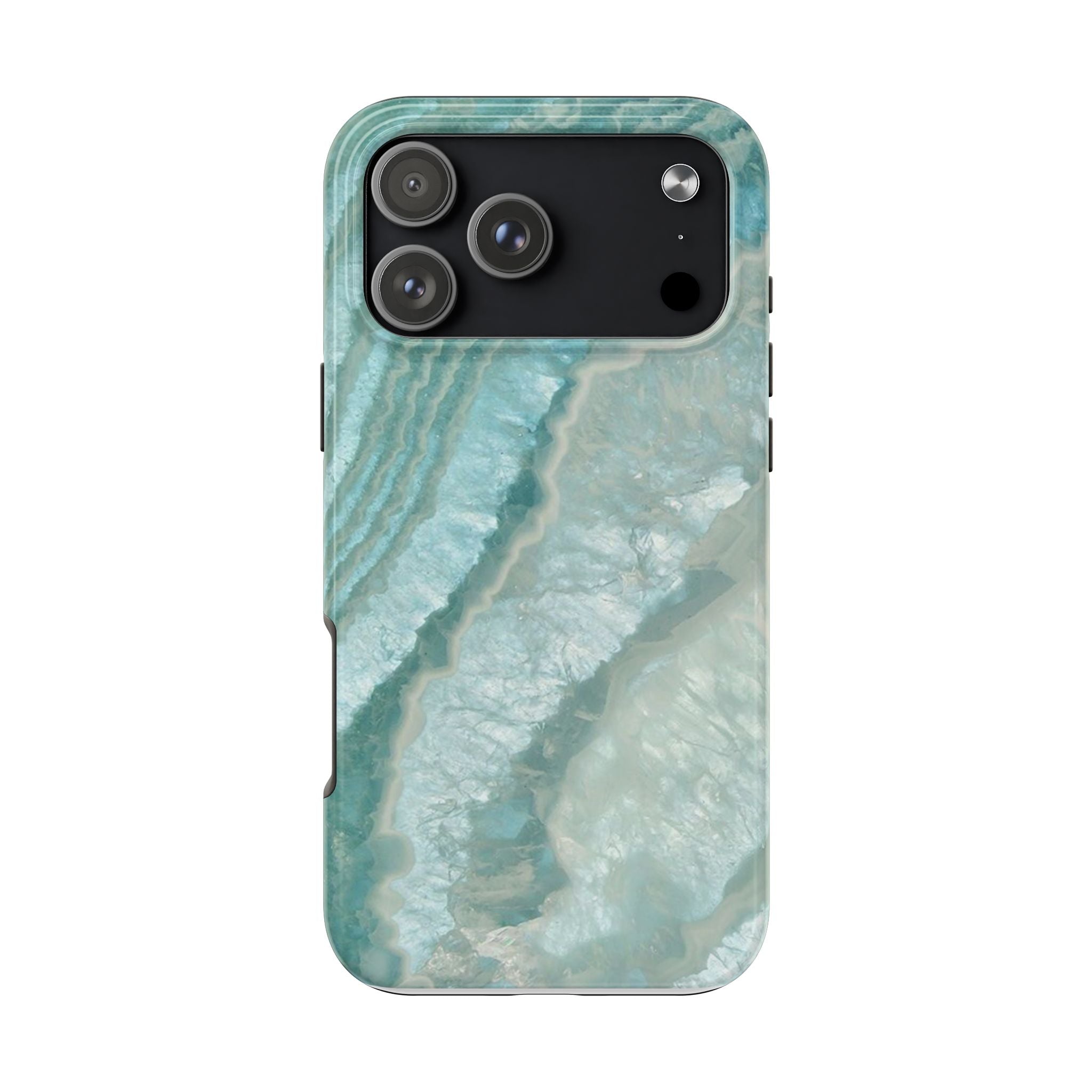 Geode Teal Tough Phone Case — Protective Crystal Agate Design