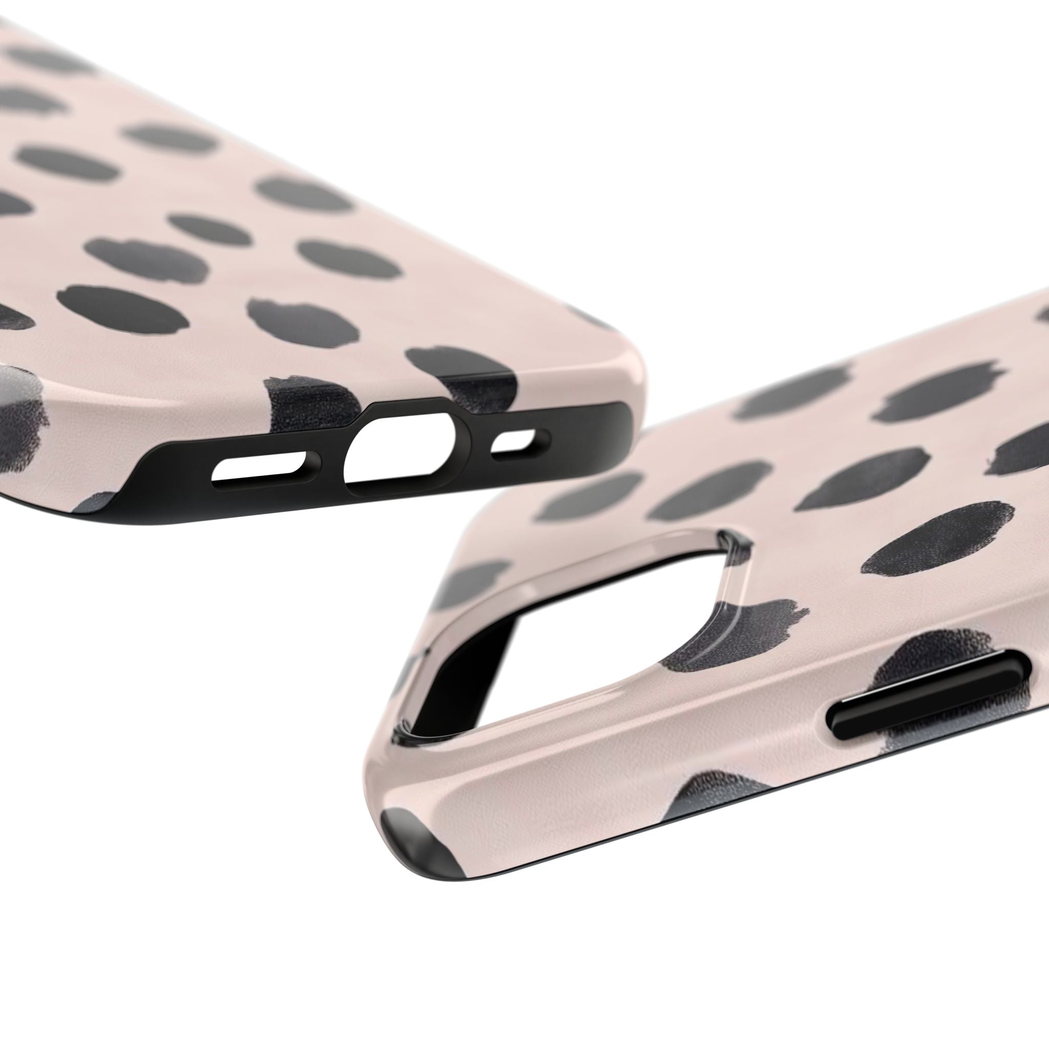 Dalmatian Dot Tough Phone Case — Pink Blush Protective Cover
