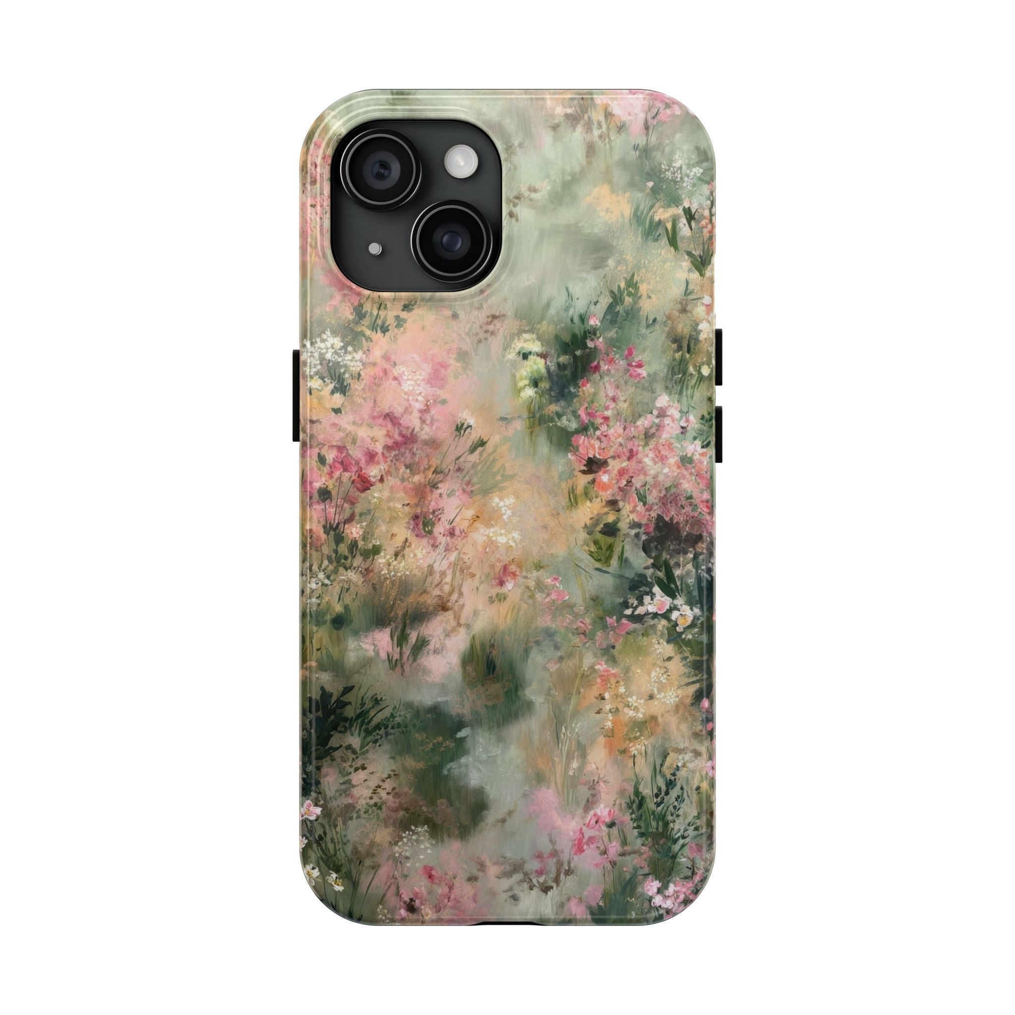 Floral Meadow Tough Phone Case — Watercolor Wildflower Protective Cover