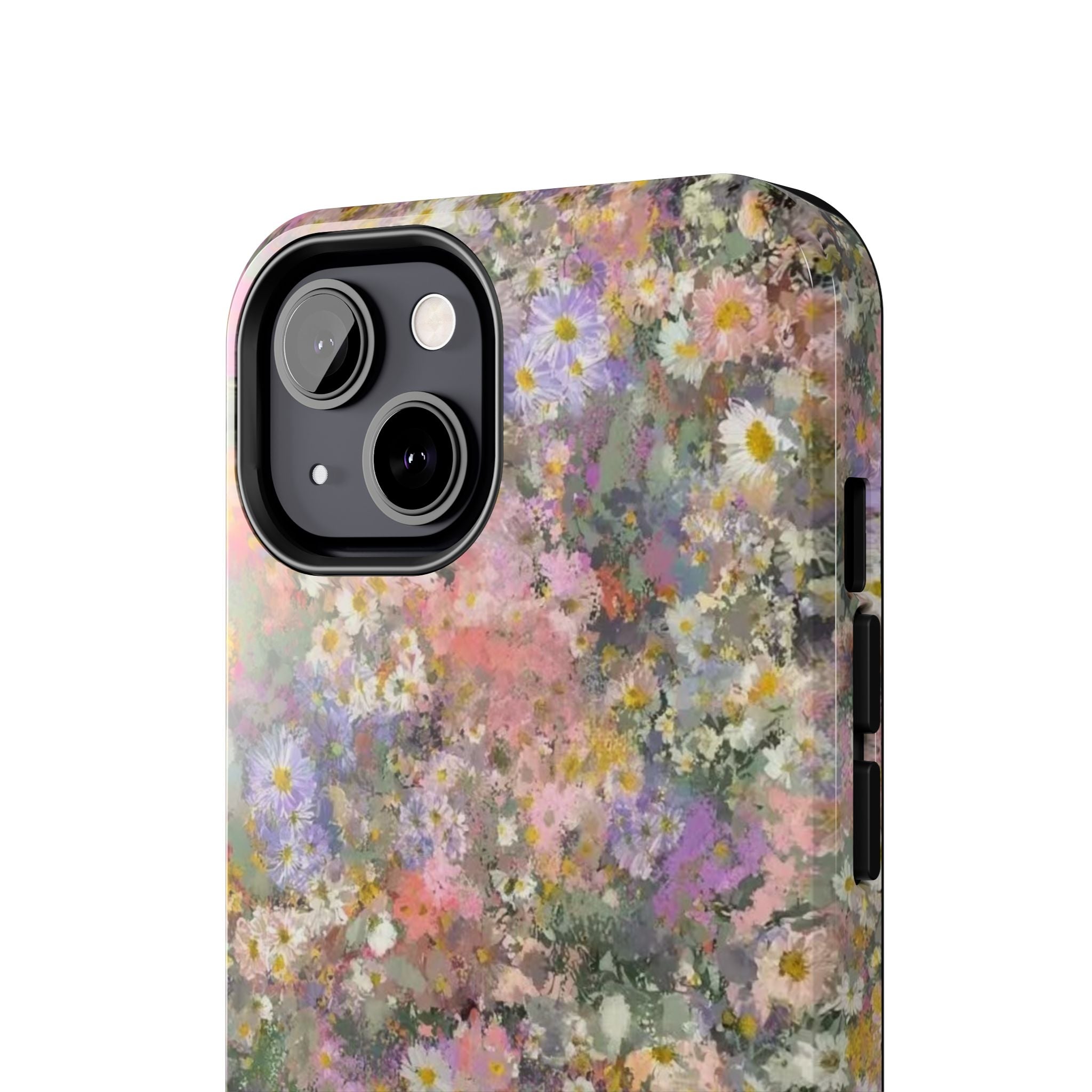 Floral Impression Tough Phone Case — Pastel Meadow Protective Cover