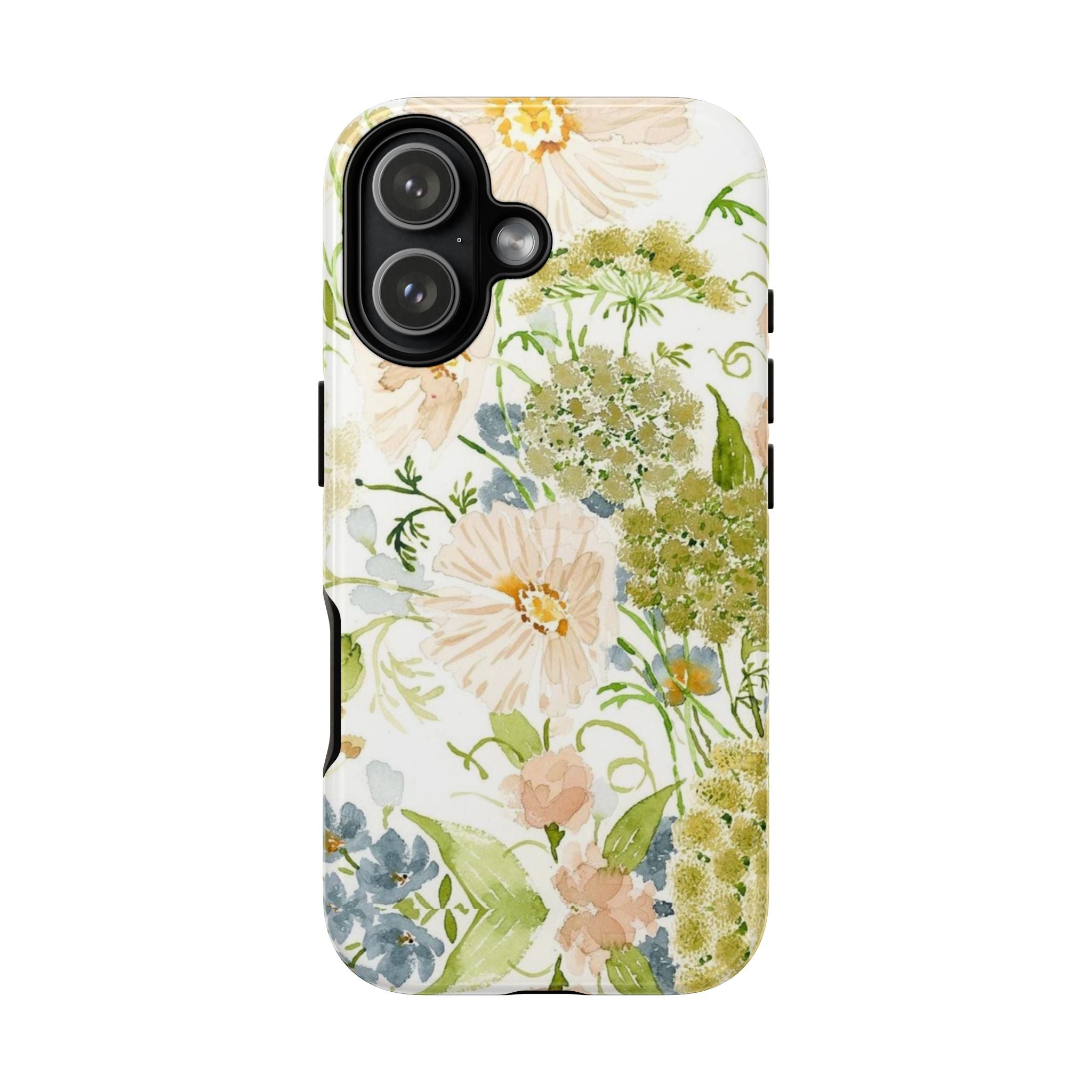 Floral Watercolor Phone Case — Pastel Garden Tough Case