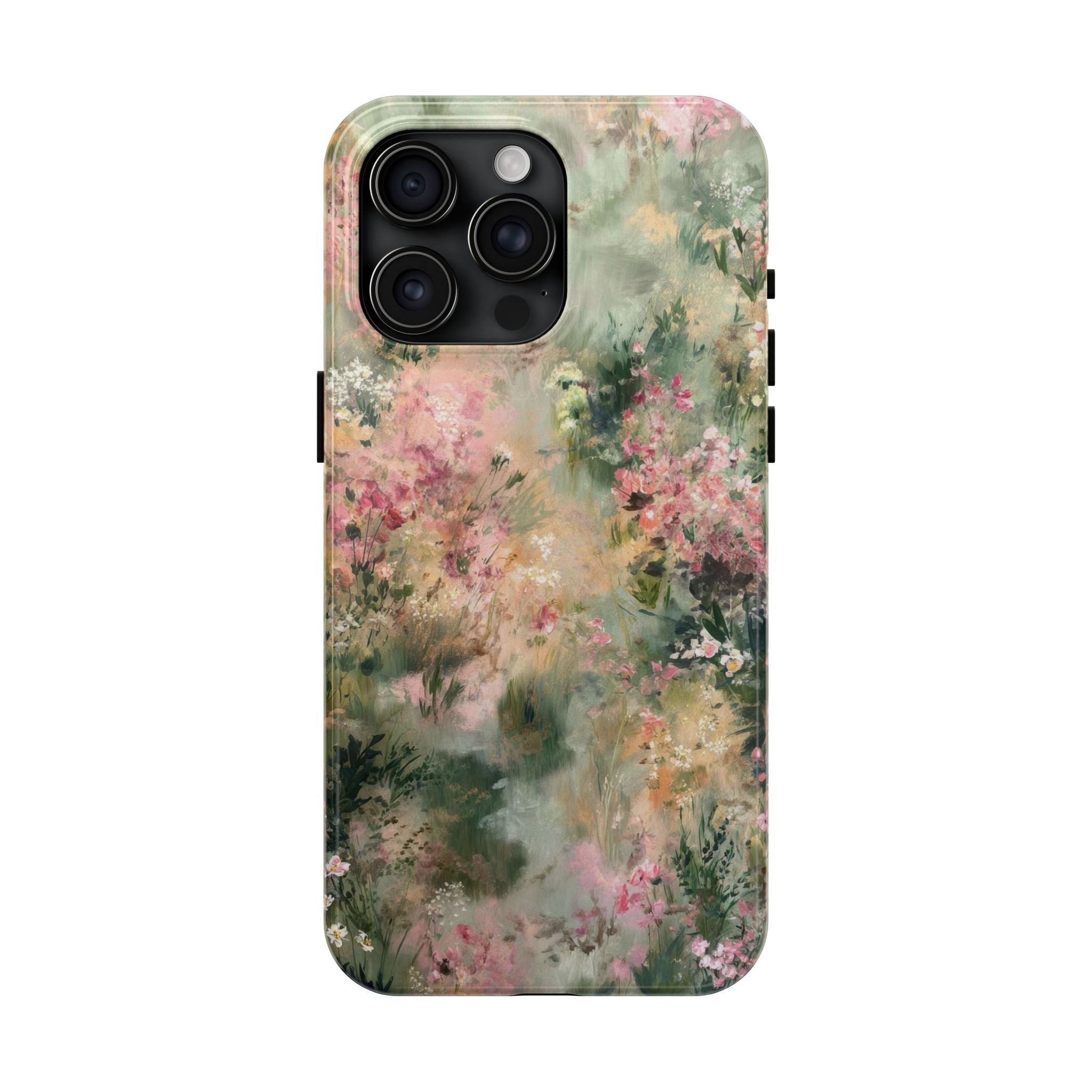 Floral Meadow Tough Phone Case — Watercolor Wildflower Protective Cover