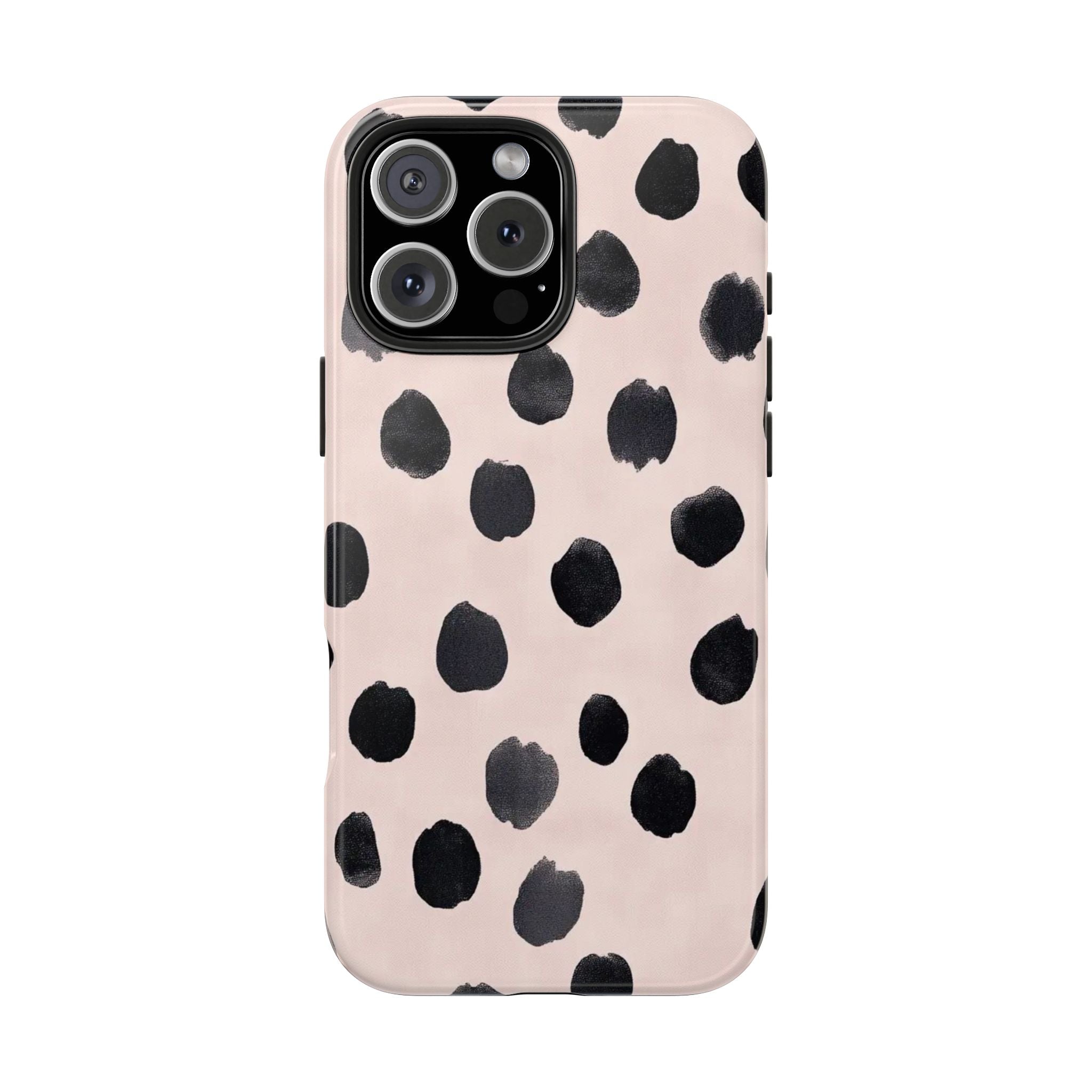 Dalmatian Dot Tough Phone Case — Pink Blush Protective Cover