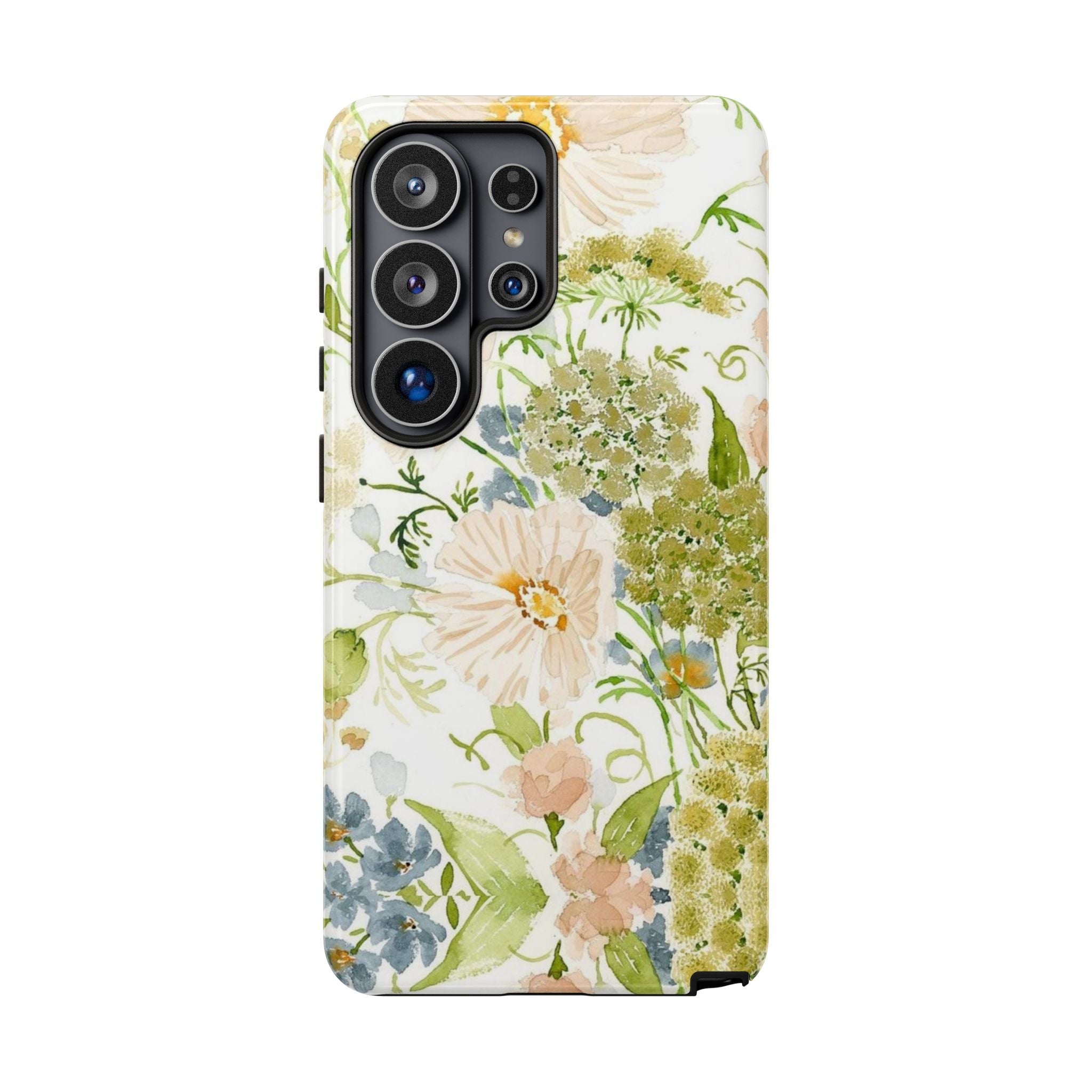 Floral Watercolor Phone Case — Pastel Garden Tough Case