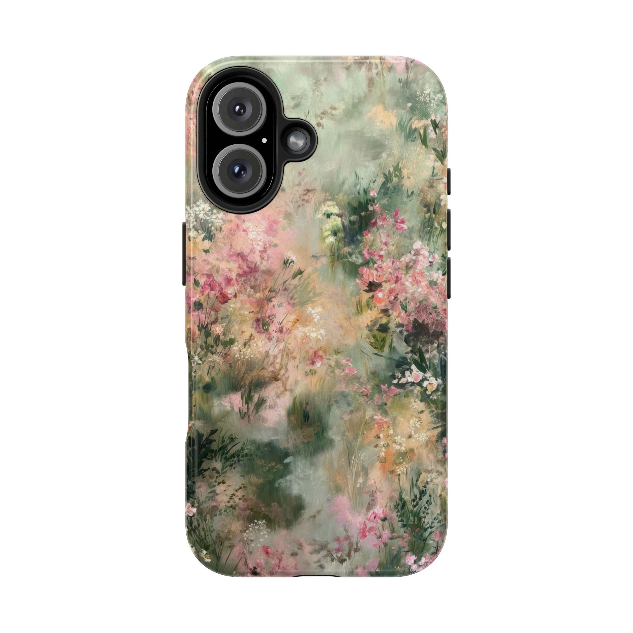 Floral Meadow Tough Phone Case — Watercolor Wildflower Protective Cover