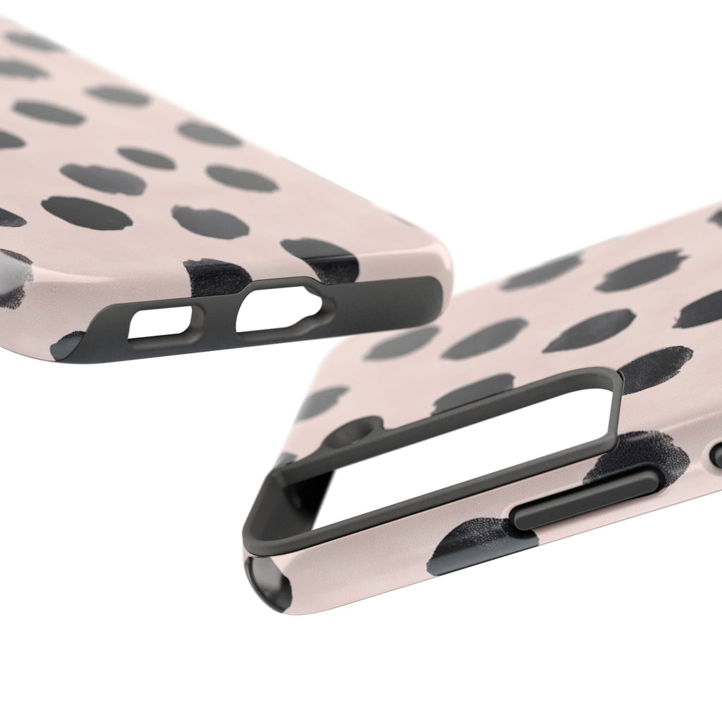 Dalmatian Dot Tough Phone Case — Pink Blush Protective Cover