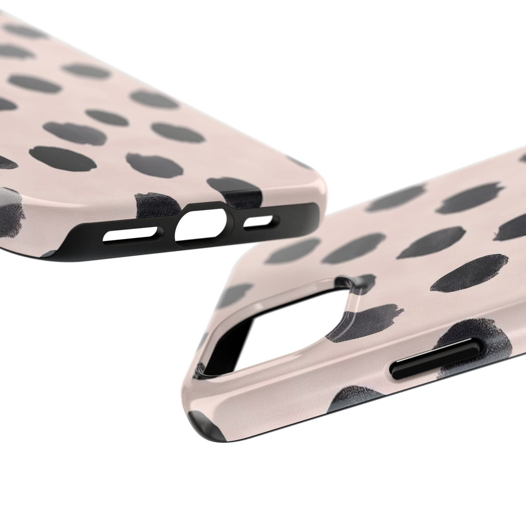 Dalmatian Dot Tough Phone Case — Pink Blush Protective Cover