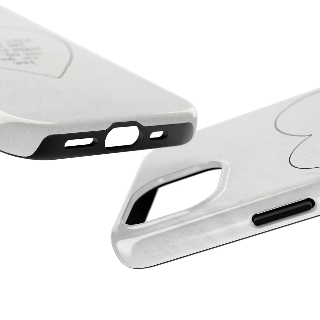 Tough Phone Case — Handwritten Heart Quote “Little by Little Day by Day”