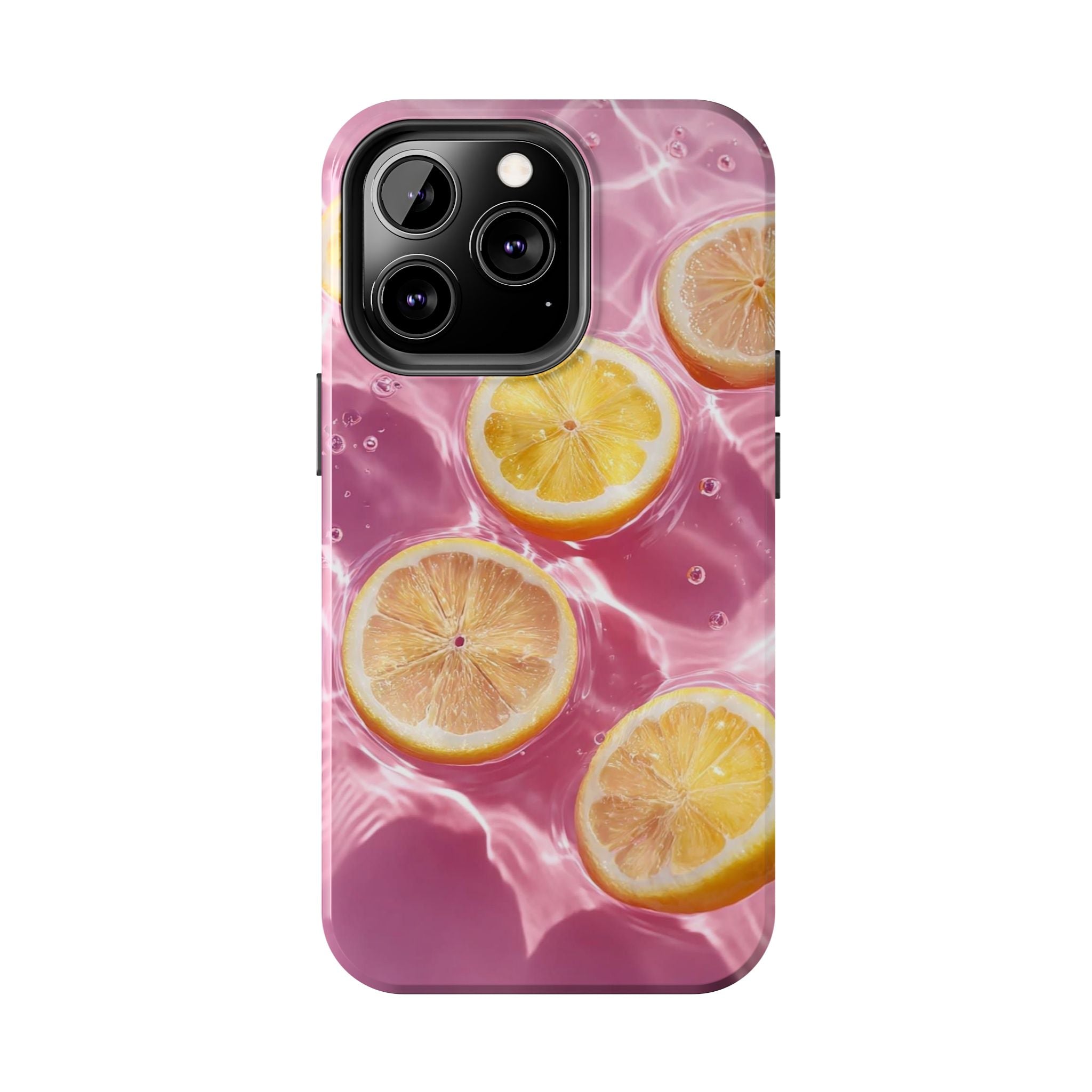 Tough Phone Case — Pink Citrus Lemon Swim Design