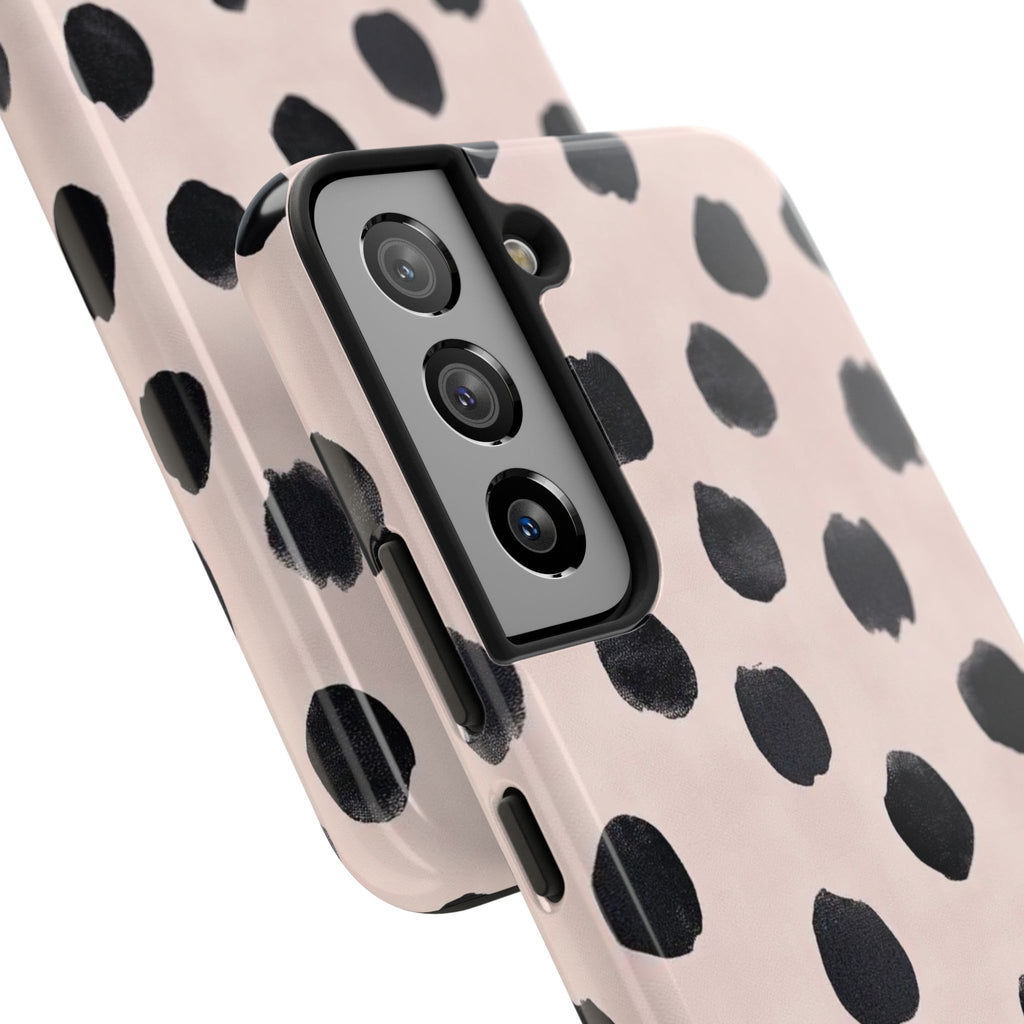 Dalmatian Dot Tough Phone Case — Pink Blush Protective Cover