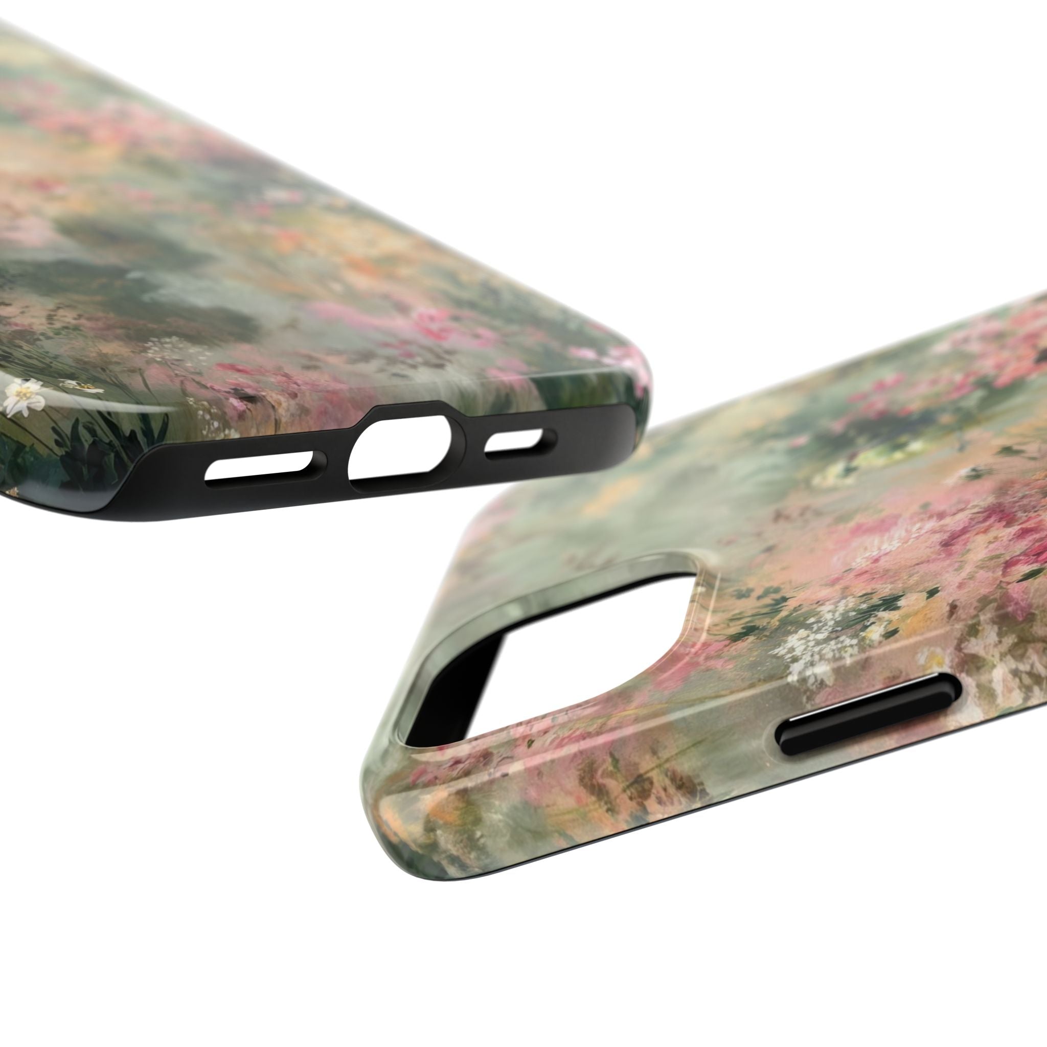 Floral Meadow Tough Phone Case — Watercolor Wildflower Protective Cover