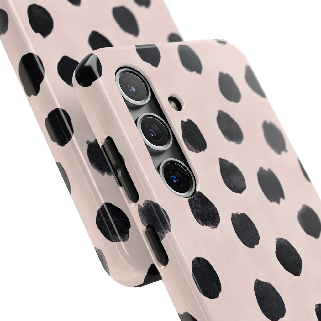 Dalmatian Dot Tough Phone Case — Pink Blush Protective Cover