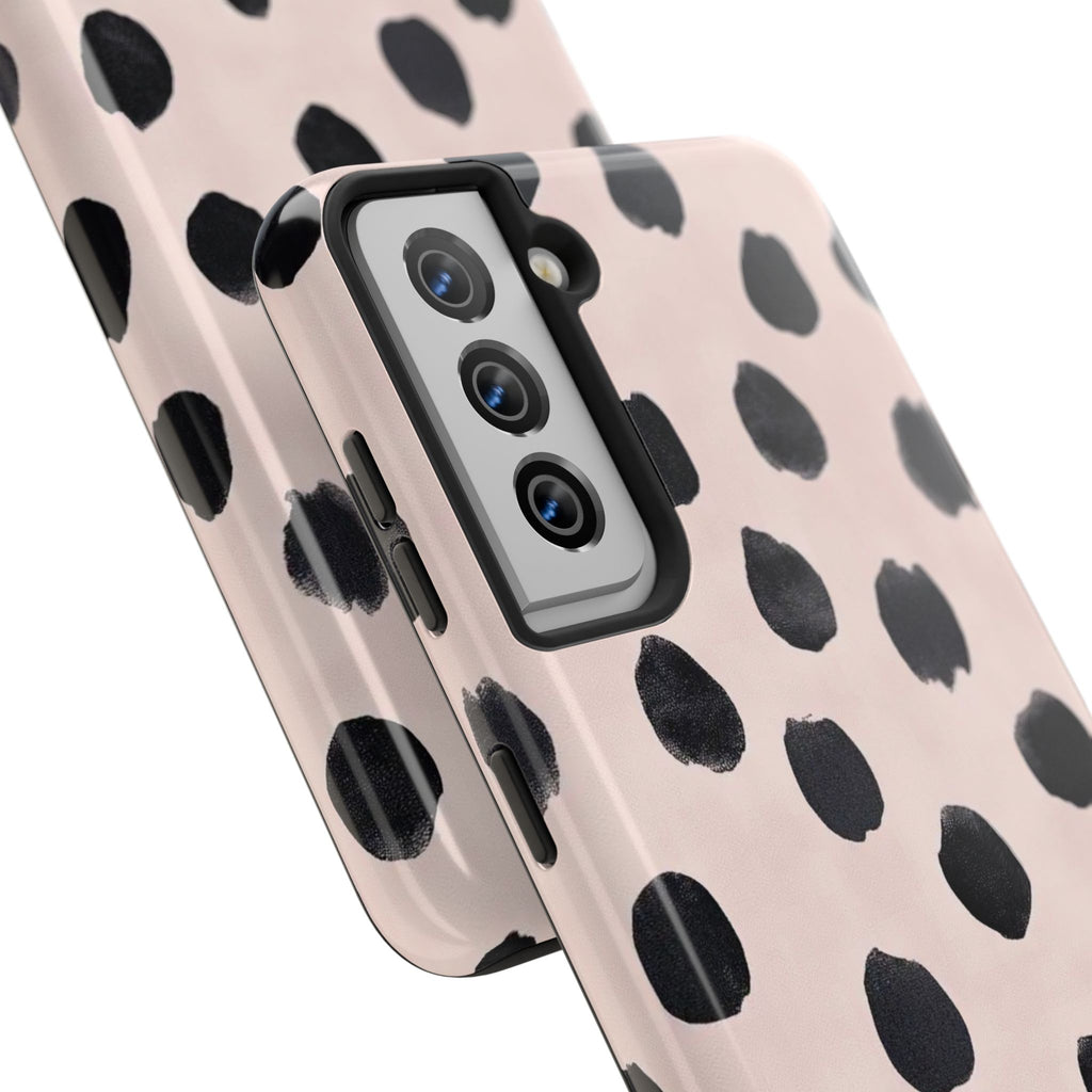 Dalmatian Dot Tough Phone Case — Pink Blush Protective Cover