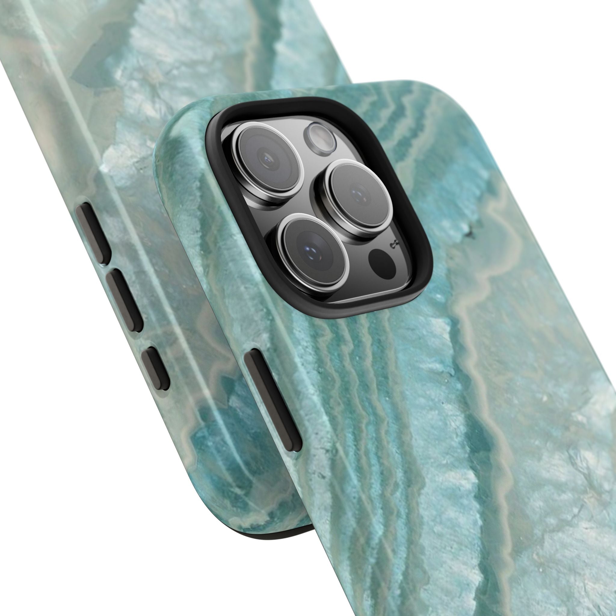 Geode Teal Tough Phone Case — Protective Crystal Agate Design