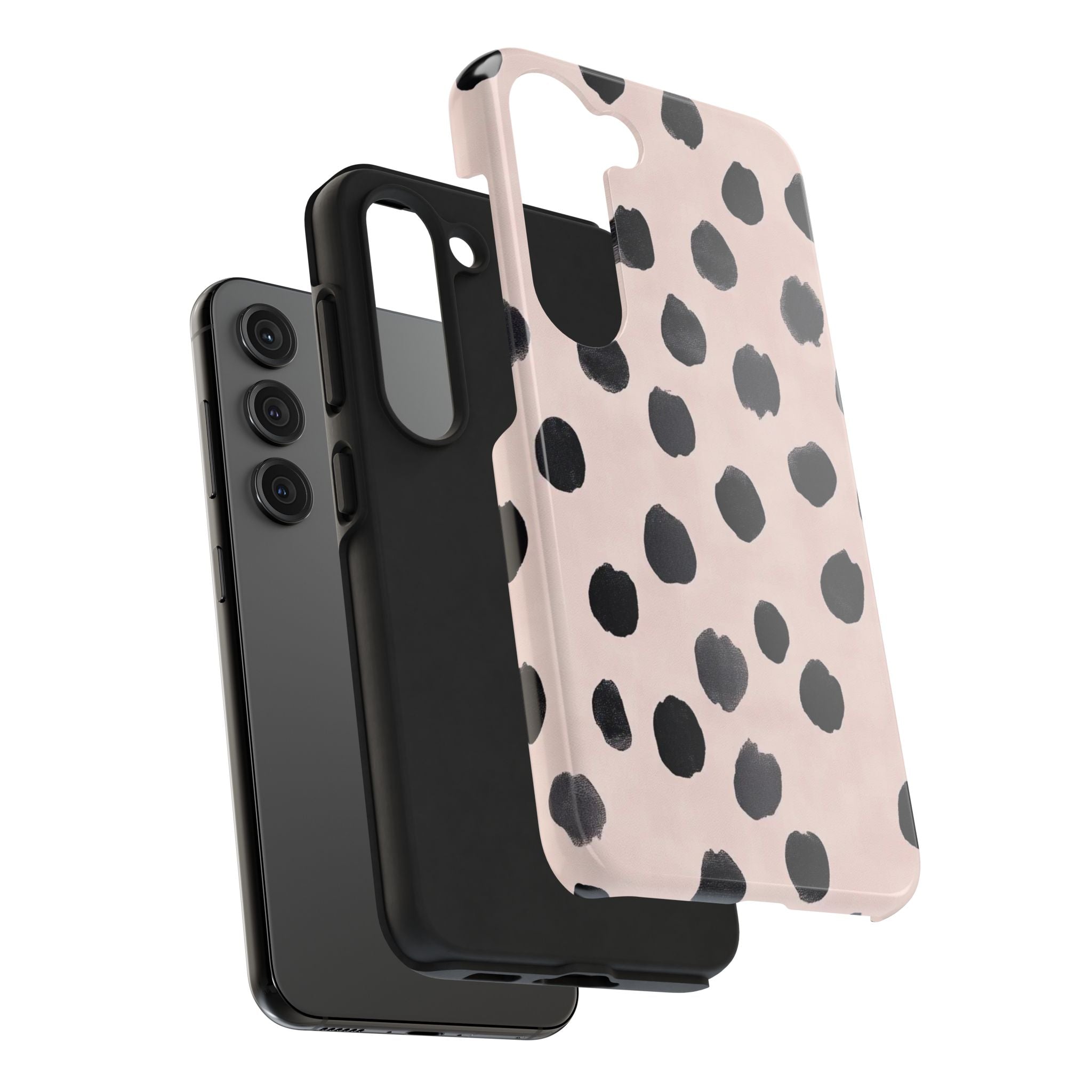 Dalmatian Dot Tough Phone Case — Pink Blush Protective Cover