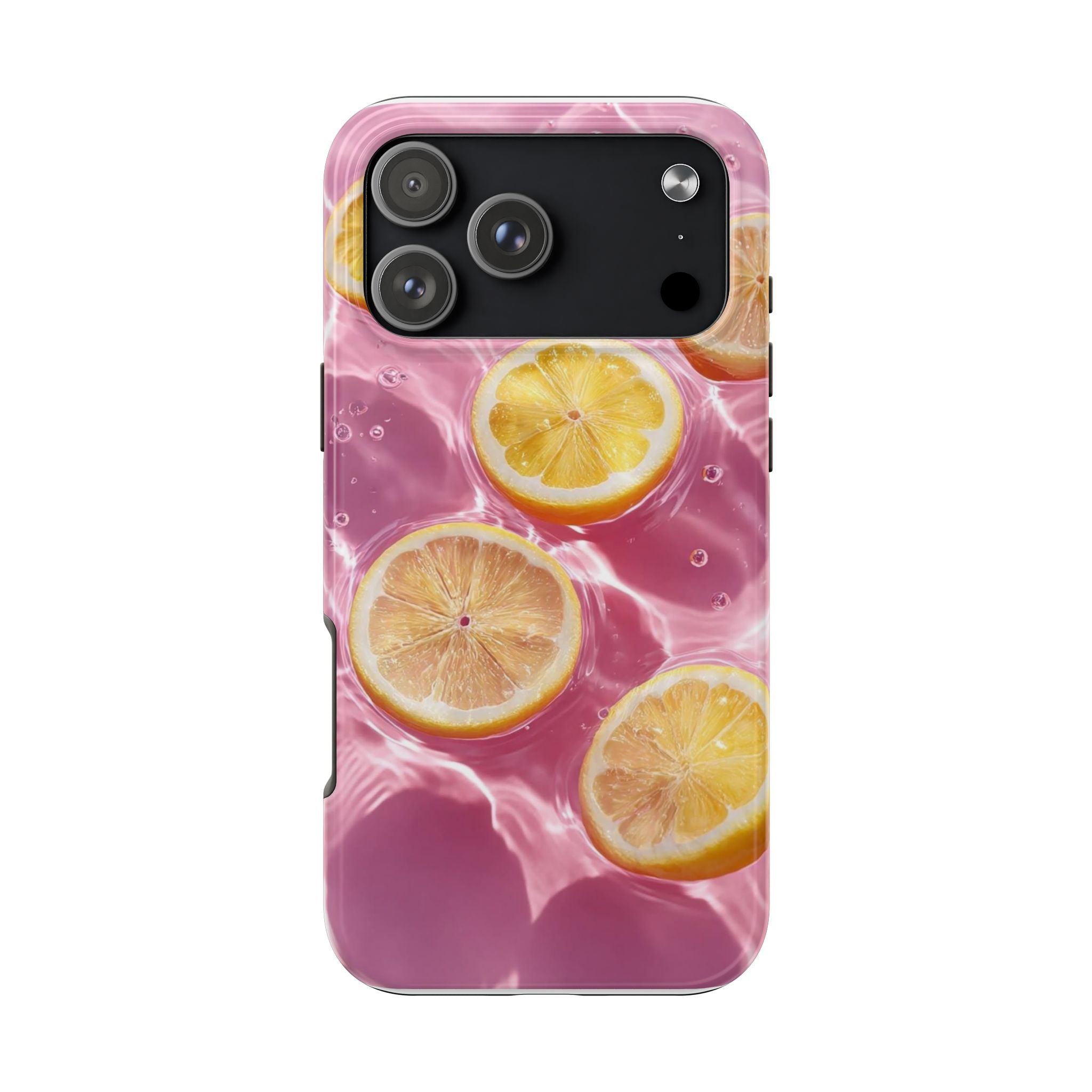 Tough Phone Case — Pink Citrus Lemon Swim Design