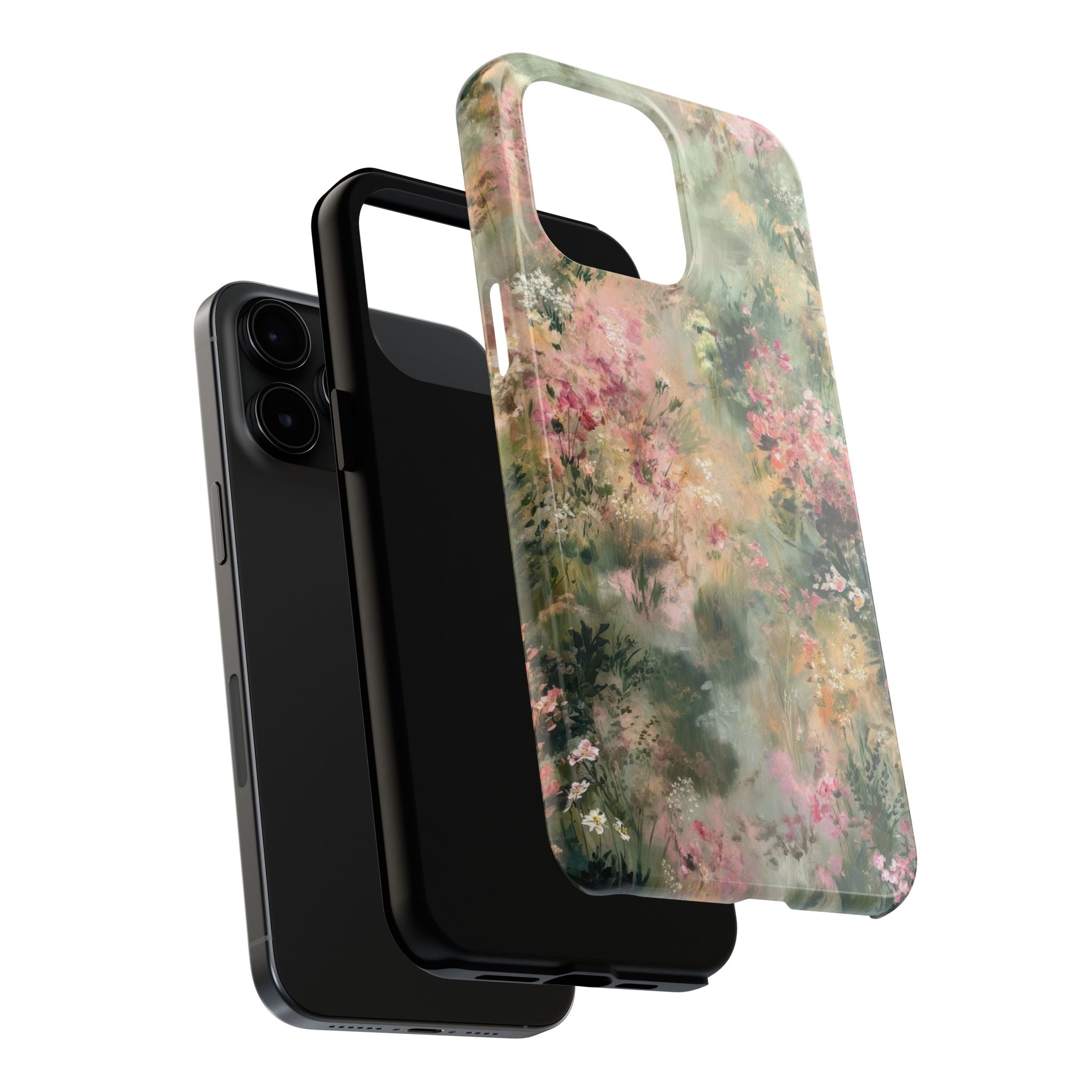 Floral Meadow Tough Phone Case — Watercolor Wildflower Protective Cover